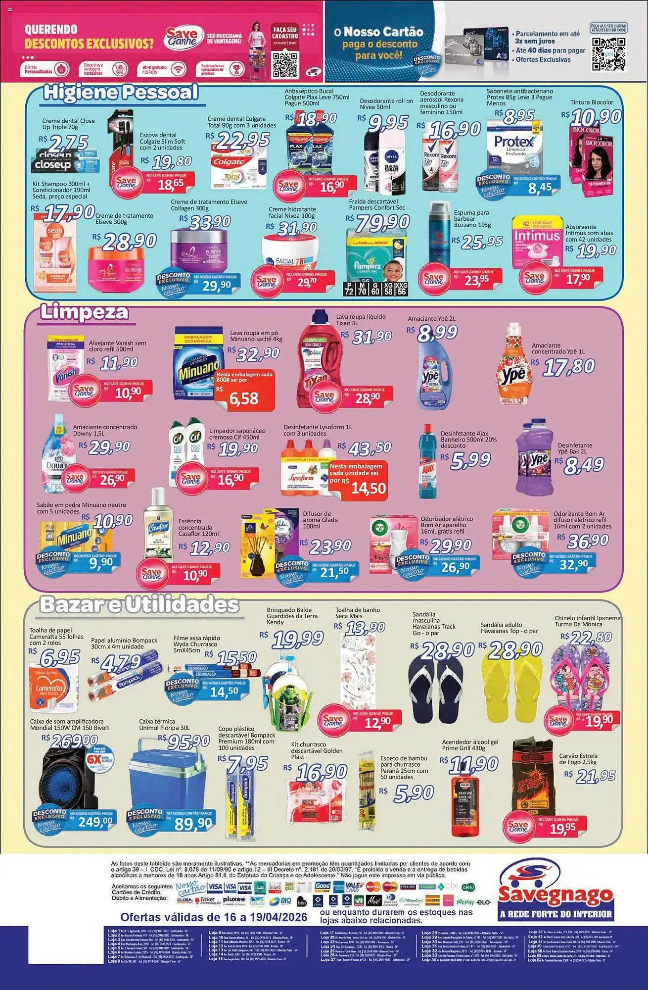 Encarte de Catálogo Supermercados Savegnago 16 de abril até 20 de abril 2026 - Pagina 4