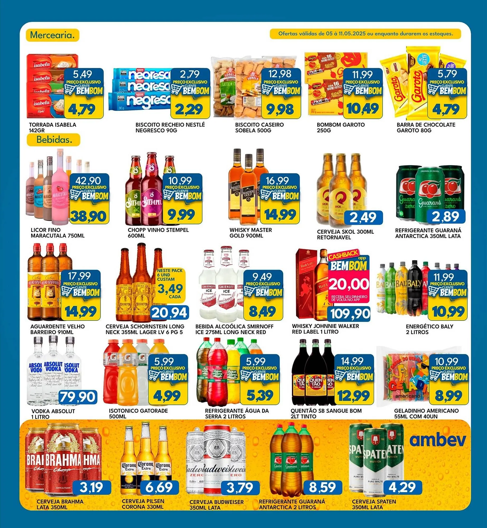 Encarte de Catálogo Rancho Bom Supermercados 5 de maio até 11 de maio 2025 - Pagina 3