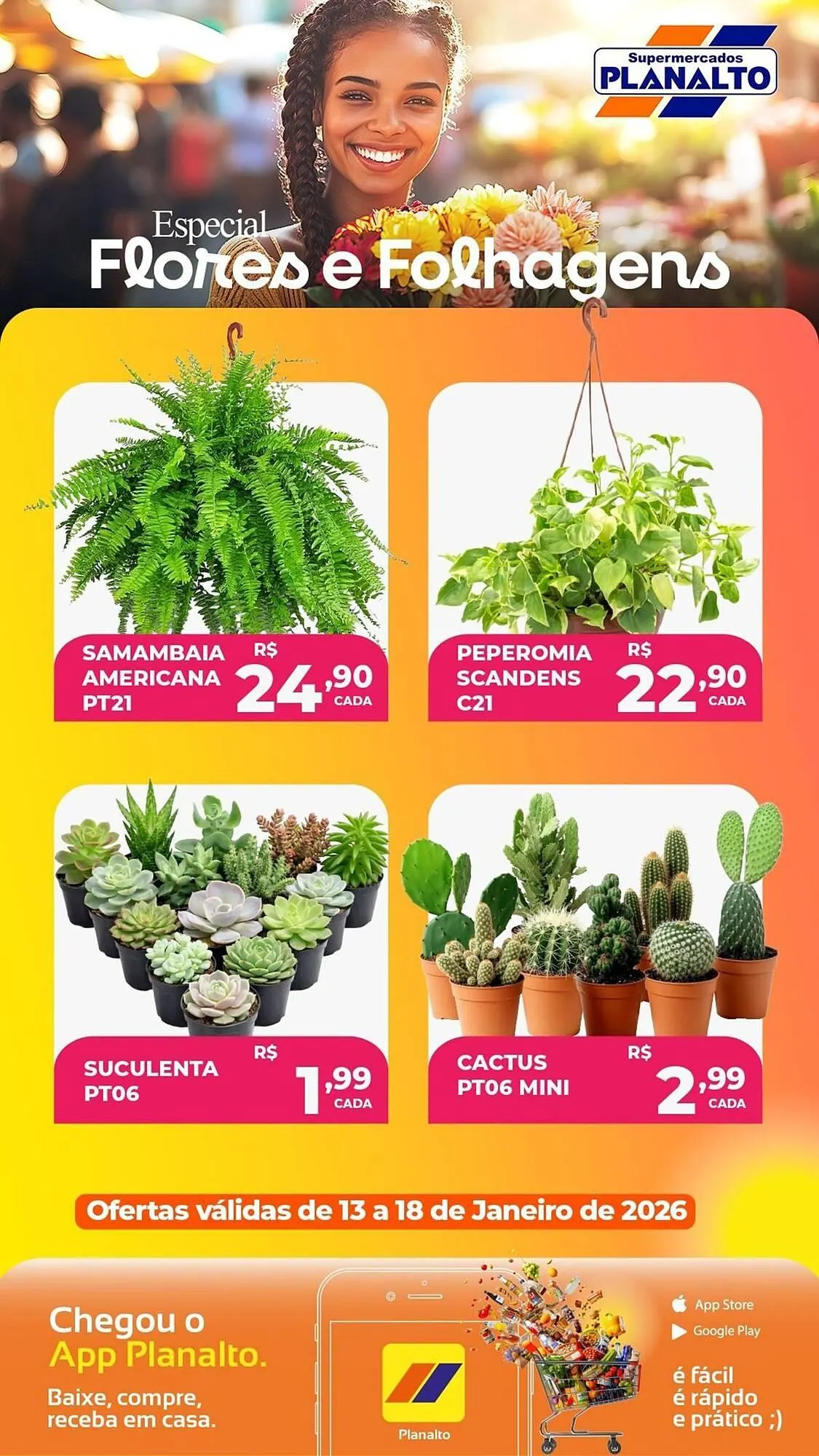 Encarte de Catálogo Supermercados Planalto 16 de janeiro até 18 de janeiro 2026 - Pagina 1