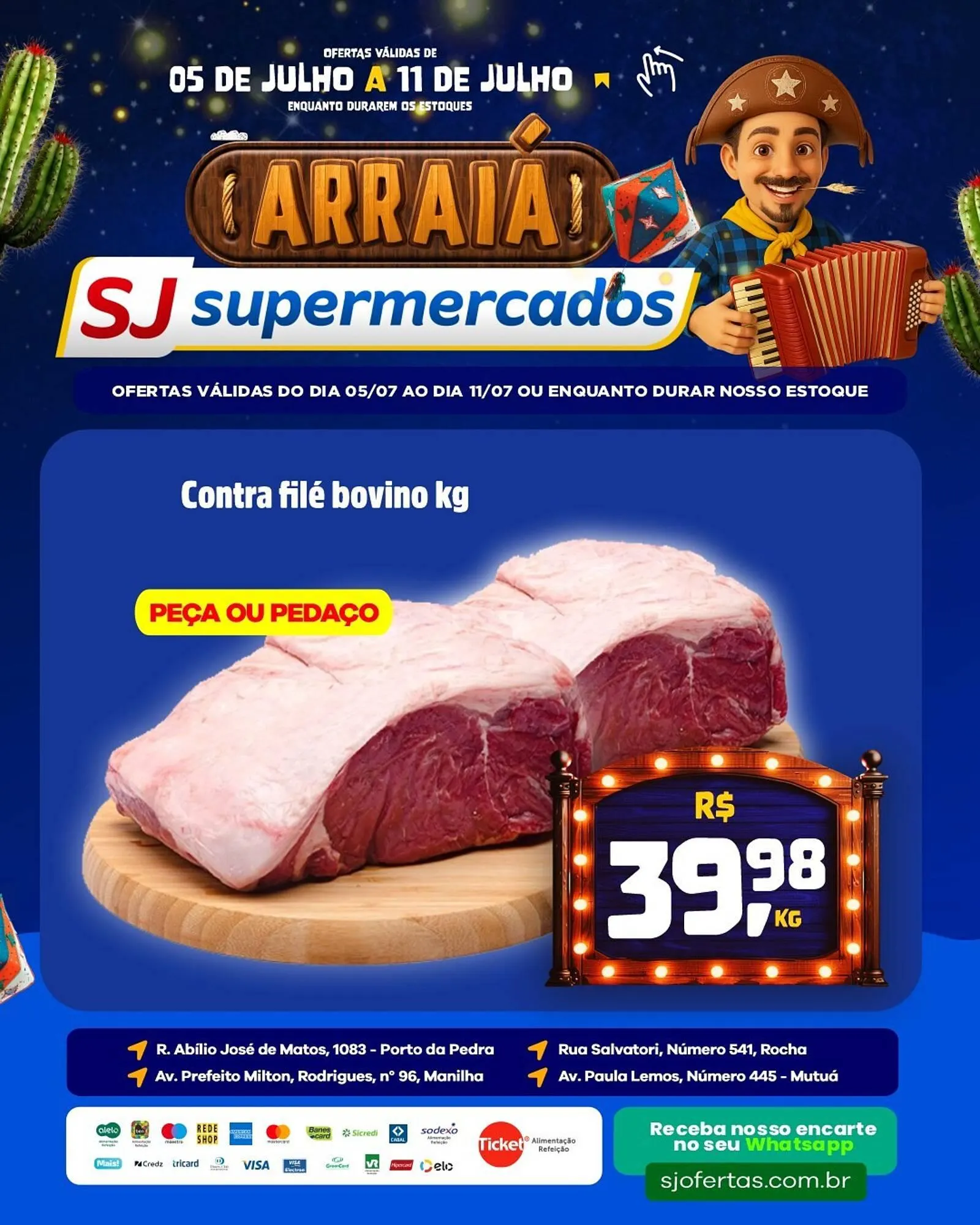 Encarte de Catálogo Sj Supermercados 5 de julho até 11 de julho 2025 - Pagina 5