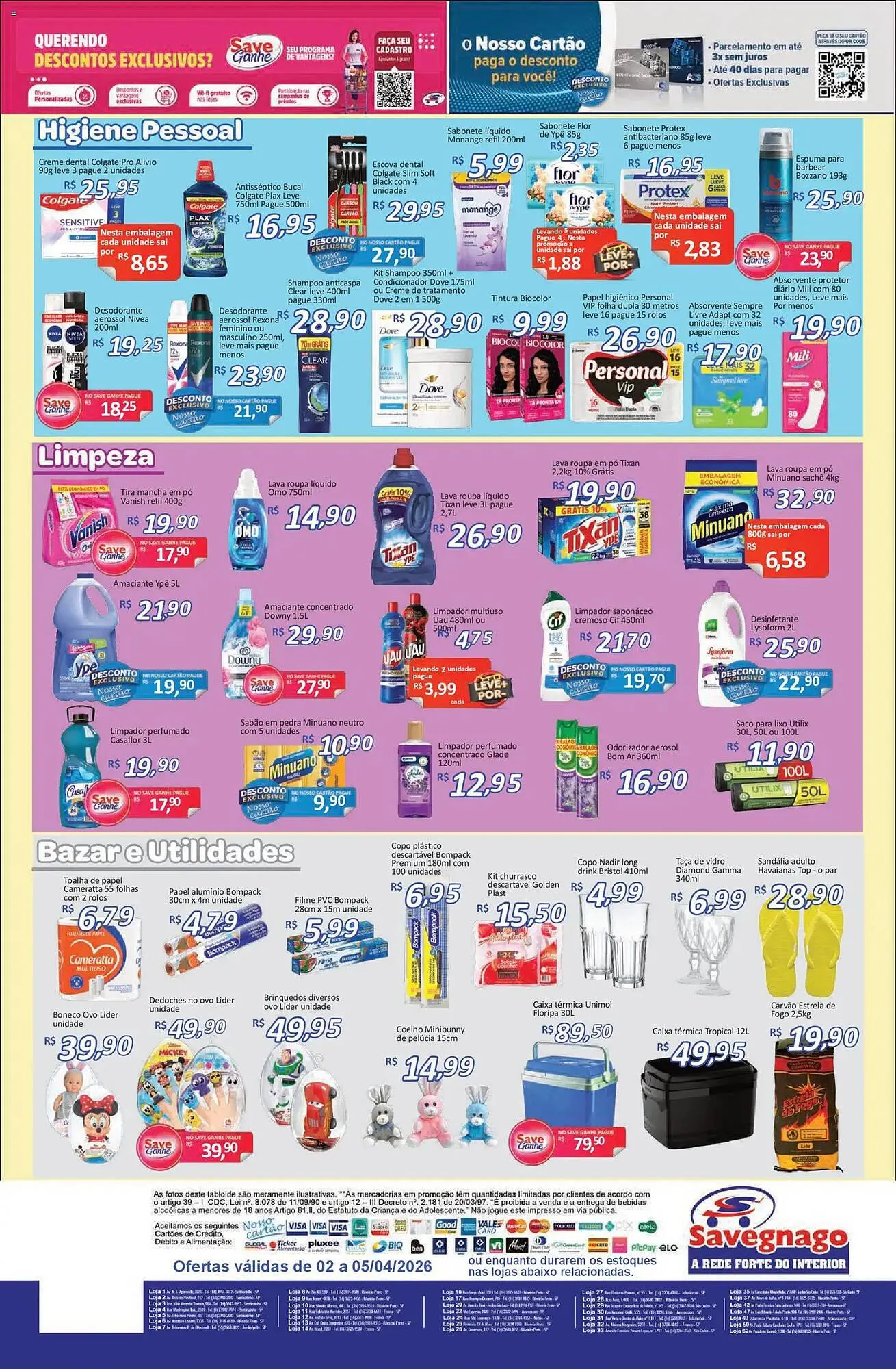 Encarte de Catálogo Supermercados Savegnago 2 de abril até 6 de abril 2026 - Pagina 4