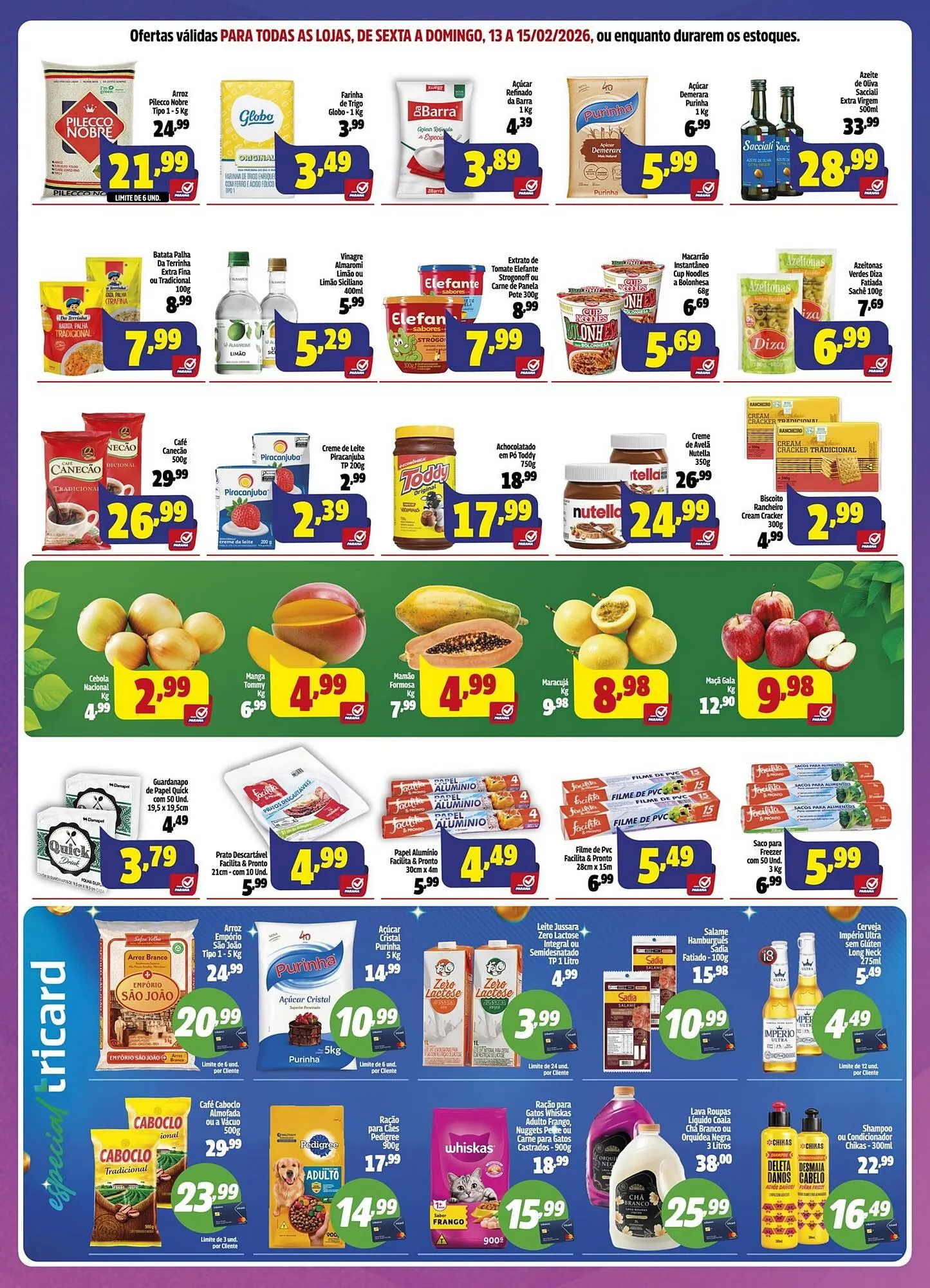 Encarte de Folheto Supermercado Paraná 12 de fevereiro até 15 de fevereiro 2026 - Pagina 3