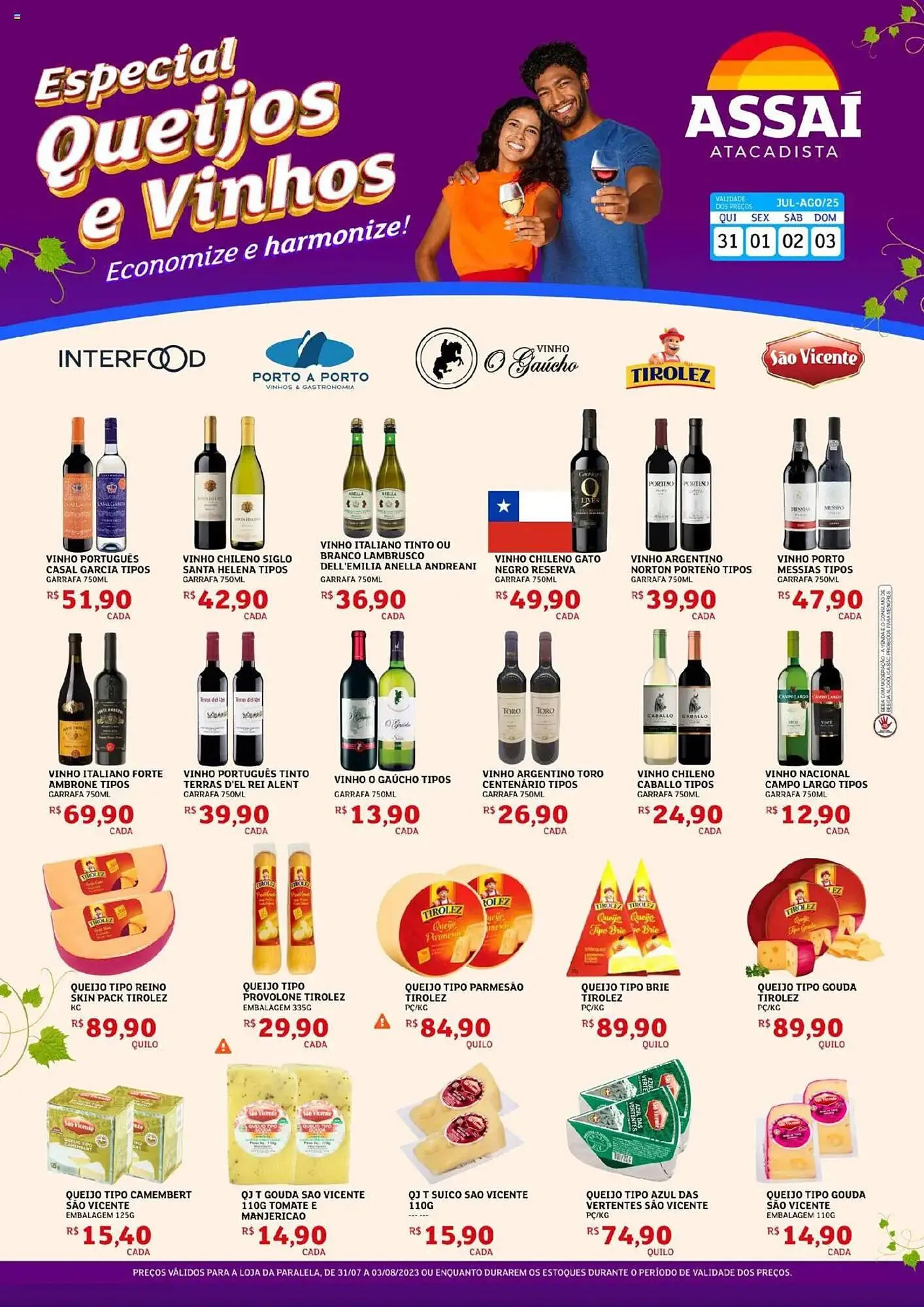 Encarte de Catálogo Assaí Atacadista 31 de julho até 4 de agosto 2025 - Pagina 1