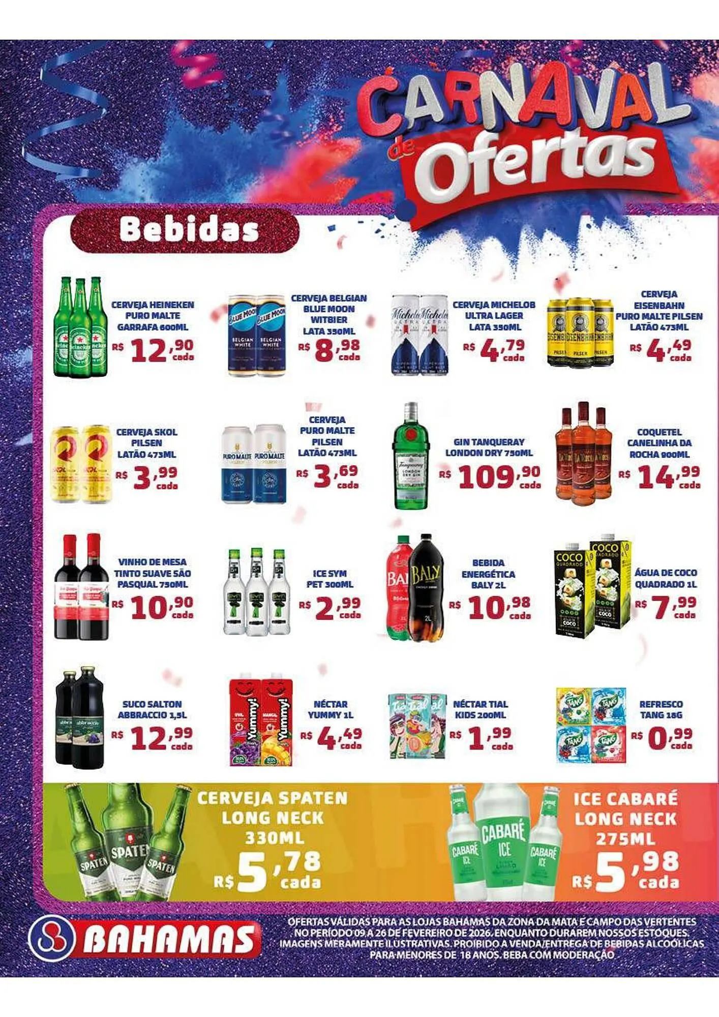 Encarte de Catálogo Bahamas Supermercados 9 de fevereiro até 26 de fevereiro 2026 - Pagina 2