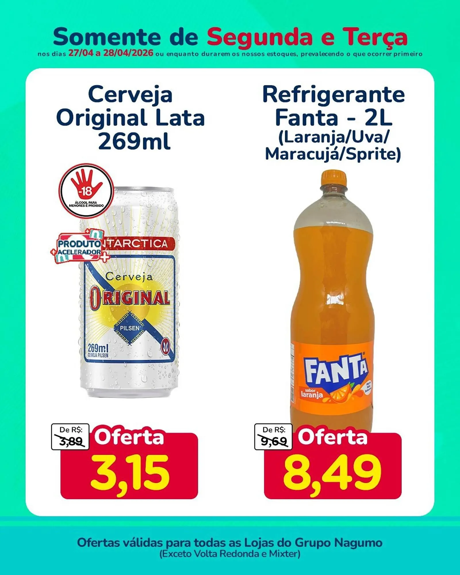 Encarte de Folheto Nagumo 27 de abril até 28 de abril 2026 - Pagina 3