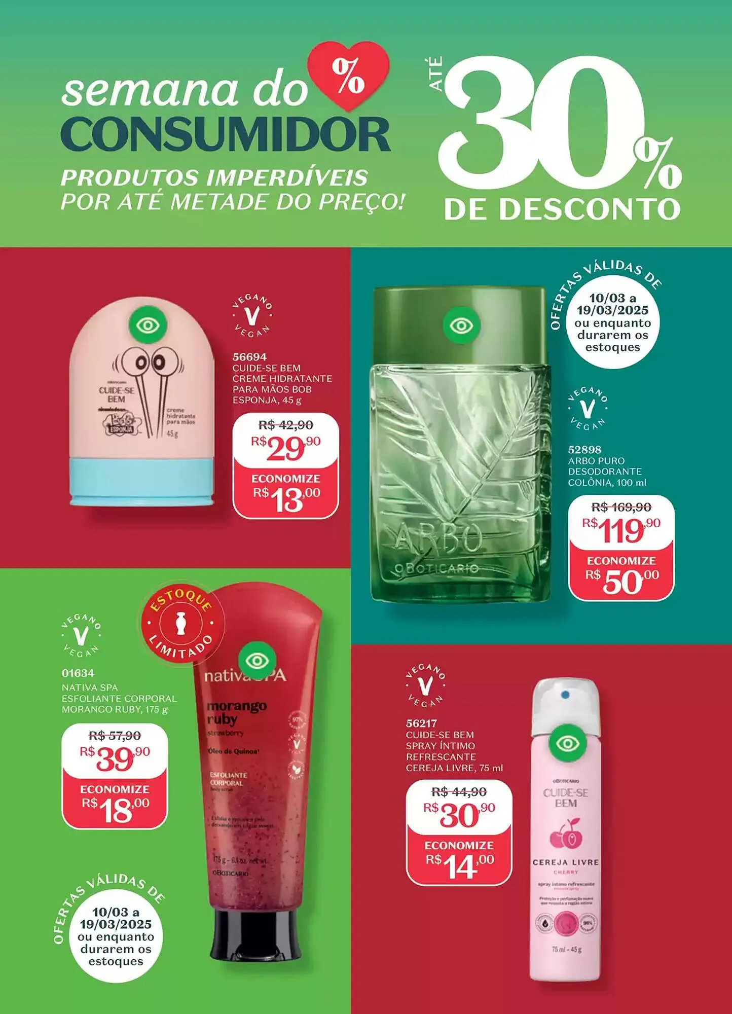 Encarte de Catálogo O Boticário 5 de março até 23 de março 2025 - Pagina 194