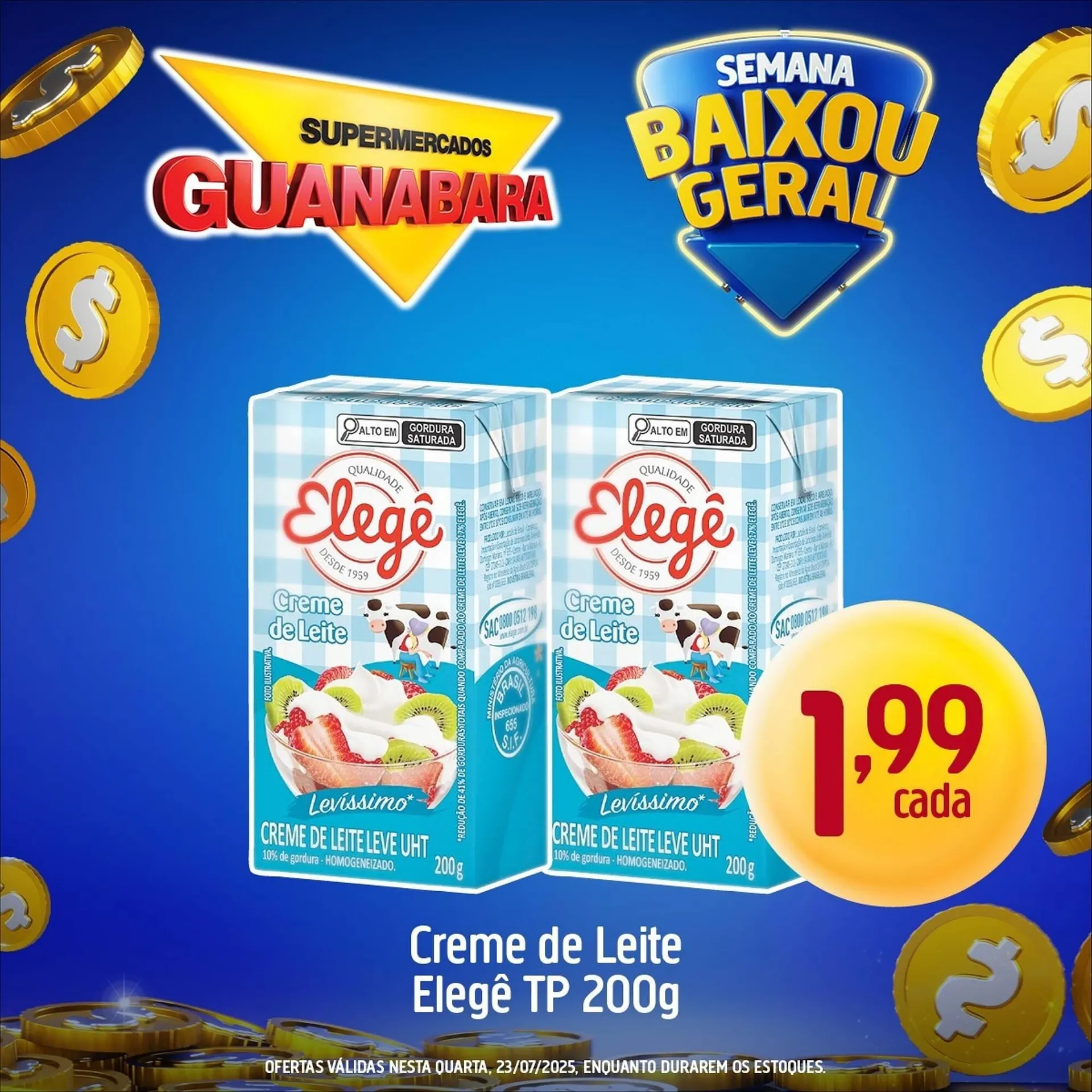 Encarte de Catálogo Supermercados Guanabara 23 de julho até 23 de julho 2025 - Pagina 1