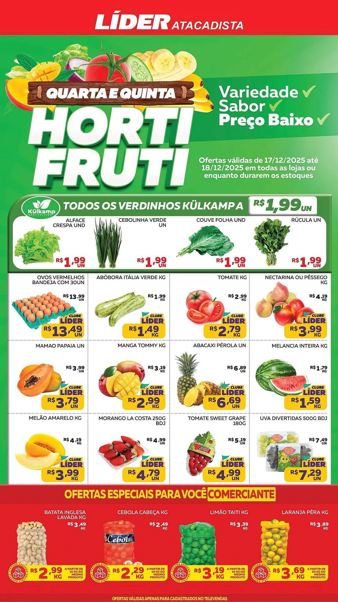 Encarte de Encarte Lider Atacadista 17 de dezembro até 18 de dezembro 2025 - Pagina 1