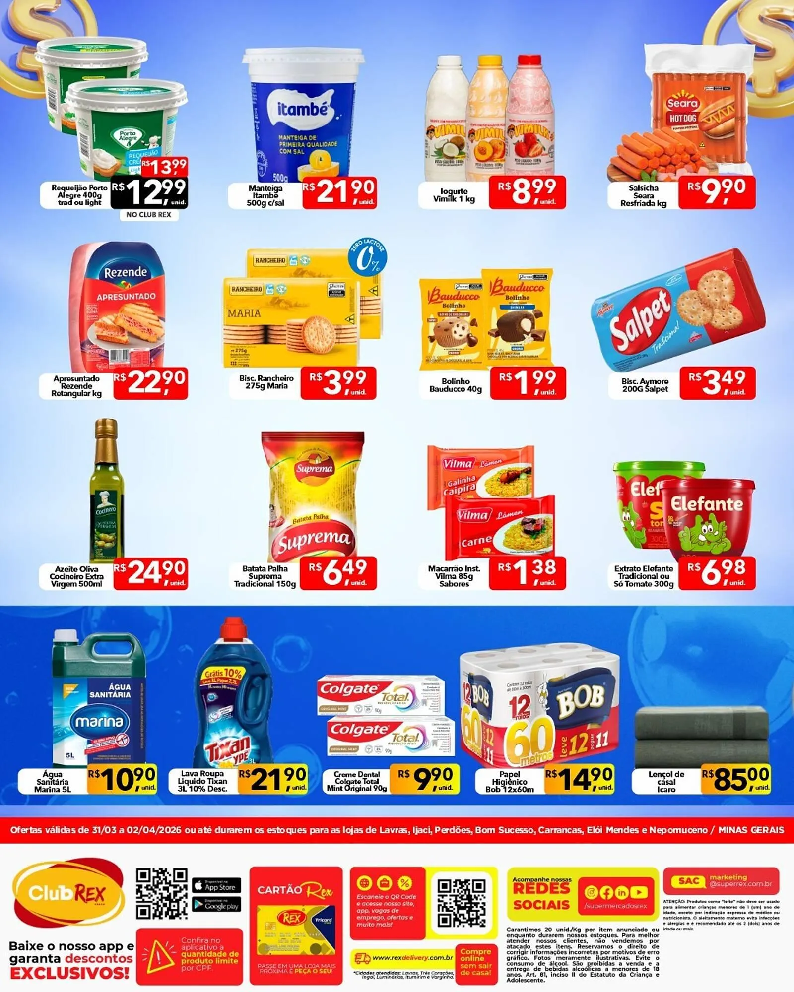 Encarte de Catálogo Supermercados Rex 31 de março até 2 de abril 2026 - Pagina 2