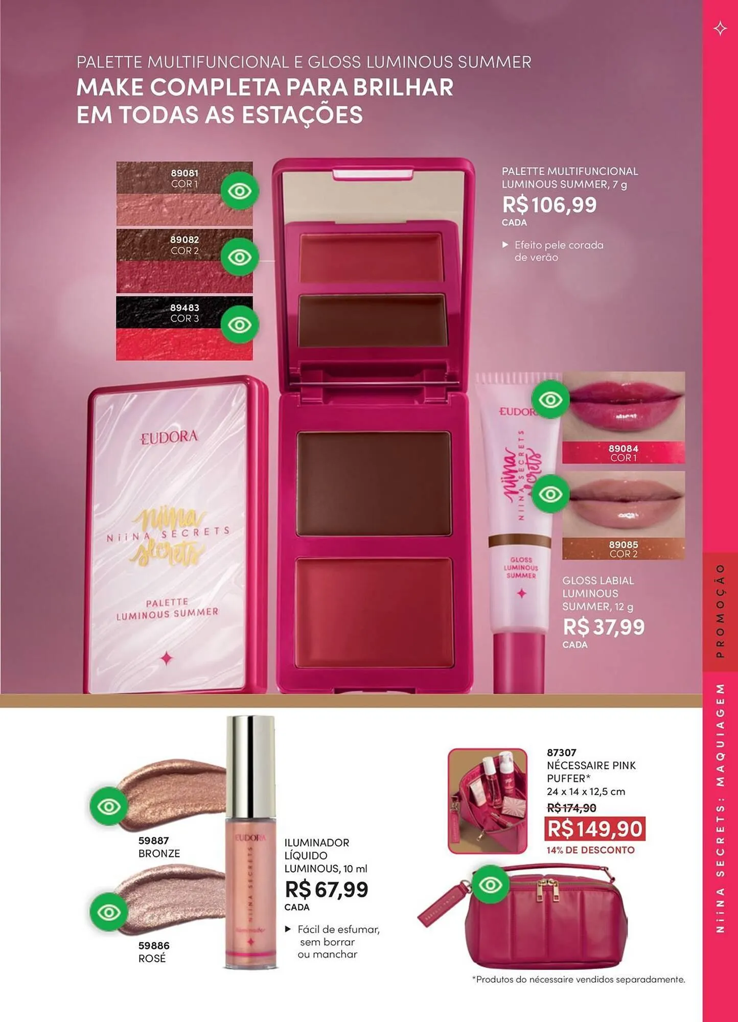 Encarte de Catálogo Eudora 1 de abril até 1 de maio 2026 - Pagina 33