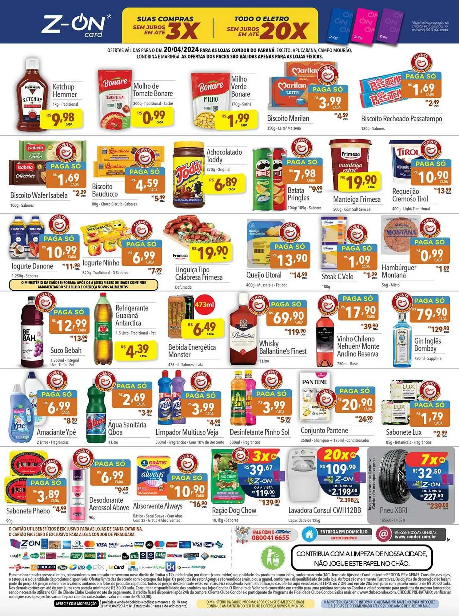 Encarte de Catálogo Supermercados Condor 19 de abril até 20 de abril 2024 - Pagina 2