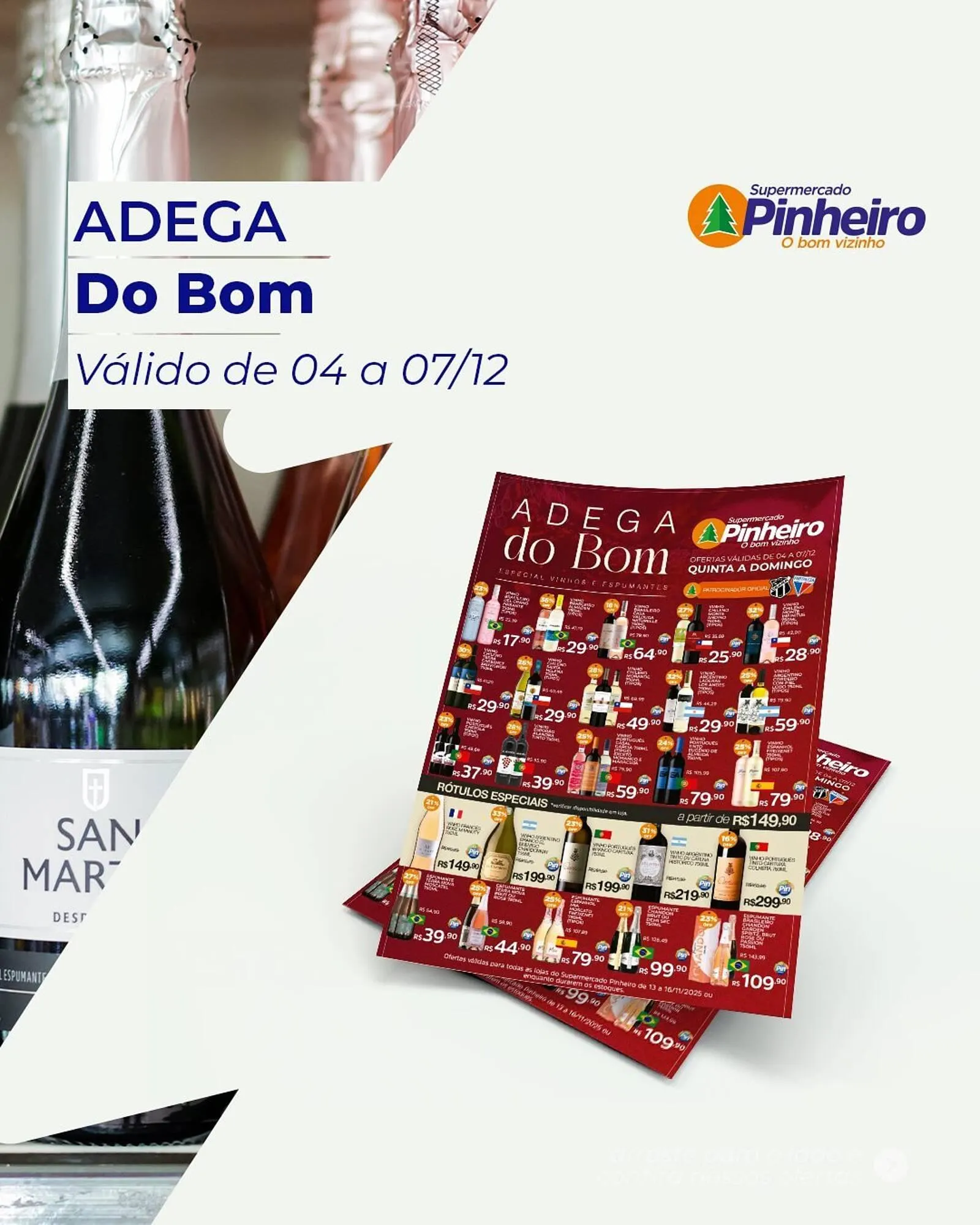 Encarte de Encarte Pinheiro Supermercado 4 de dezembro até 7 de dezembro 2025 - Pagina 1