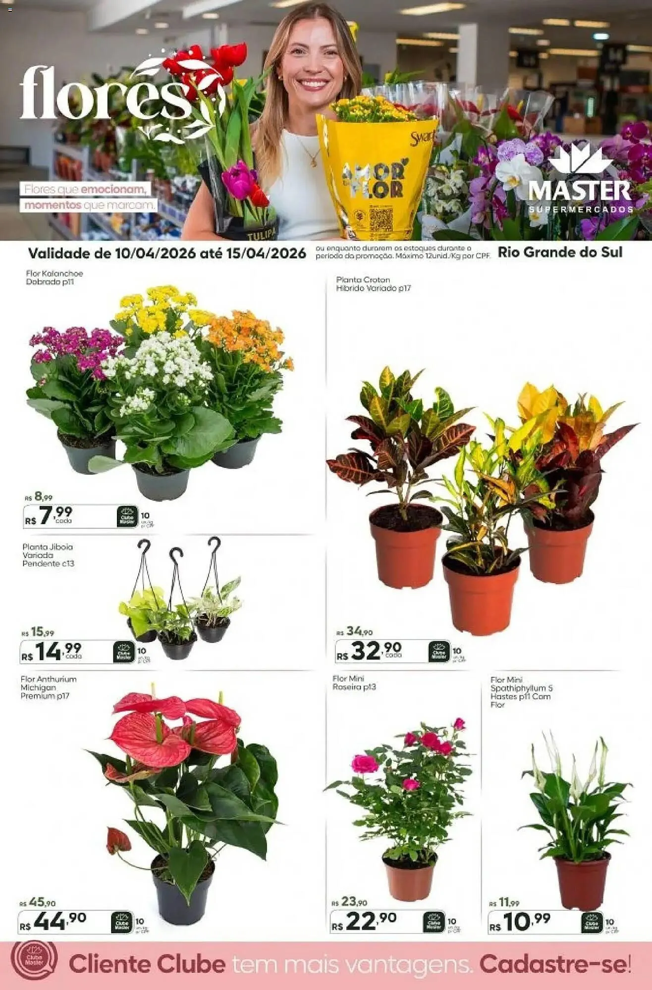 Encarte de Folheto Master Supermercados 10 de abril até 15 de abril 2026 - Pagina 1