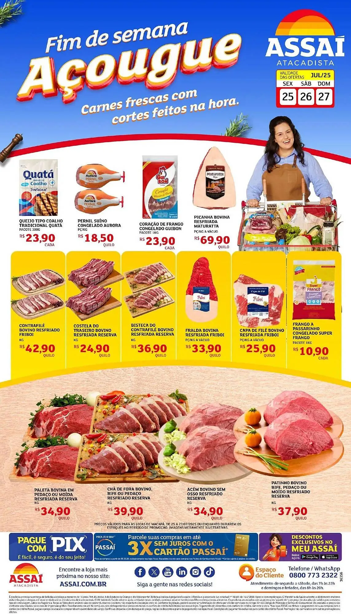 Encarte de Catálogo Assaí Atacadista 25 de julho até 27 de julho 2025 - Pagina 1