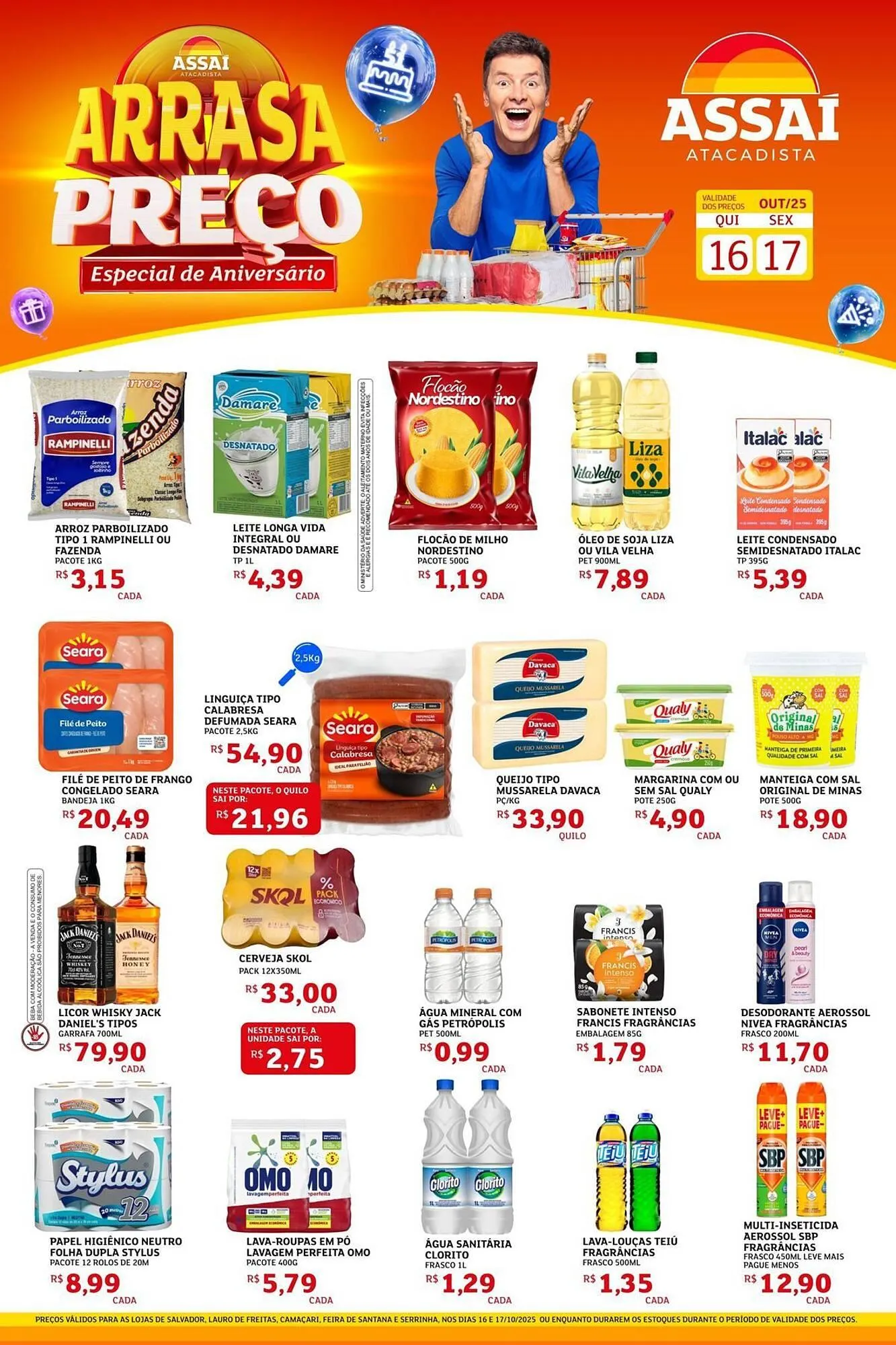 Encarte de Encarte Assaí Atacadista 16 de outubro até 17 de outubro 2025 - Pagina 1