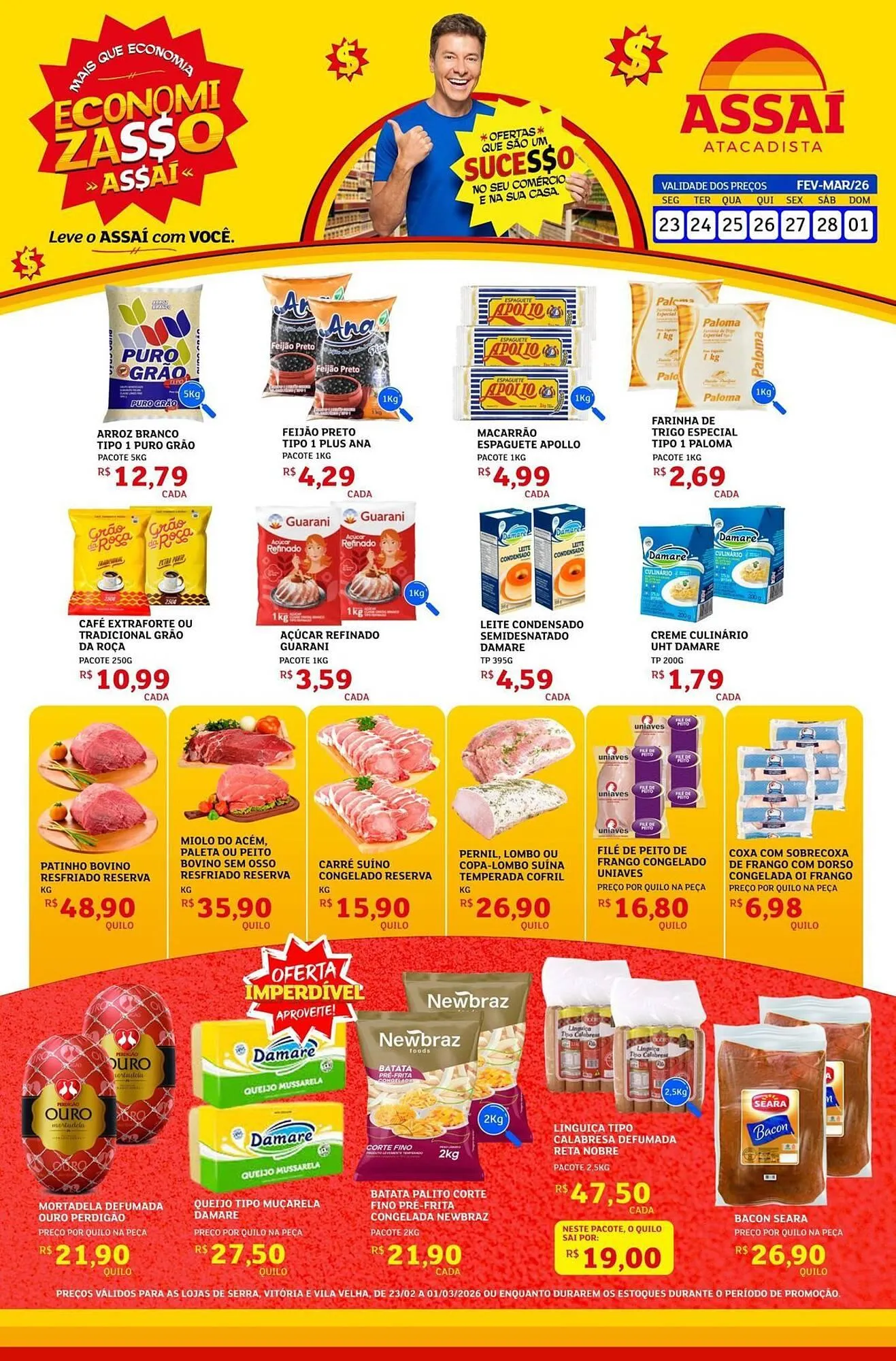 Encarte de Encarte Assaí Atacadista 23 de fevereiro até 1 de março 2026 - Pagina 1