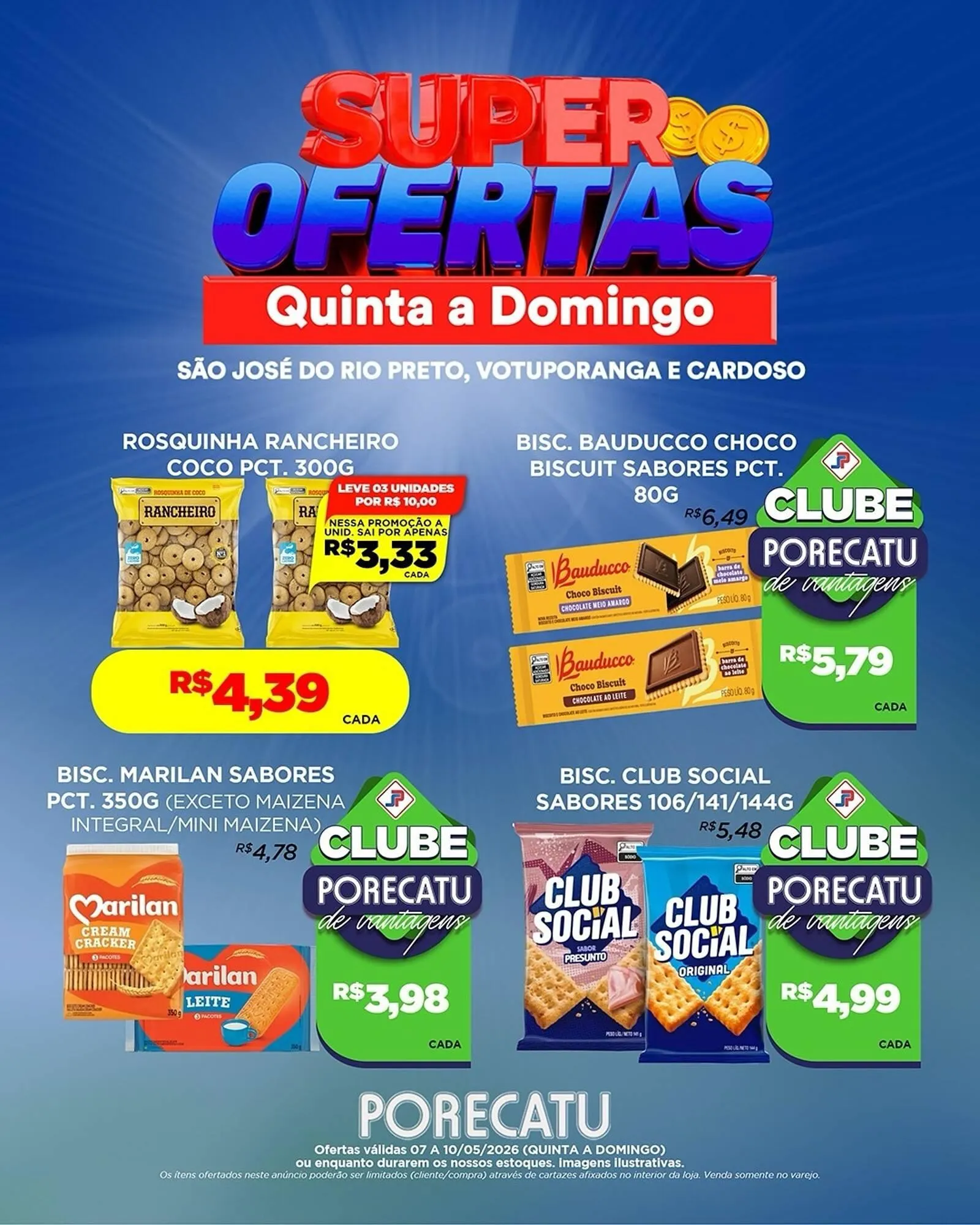 Encarte de Catálogo Supermercado Porecatu 7 de maio até 10 de maio 2026 - Pagina 4