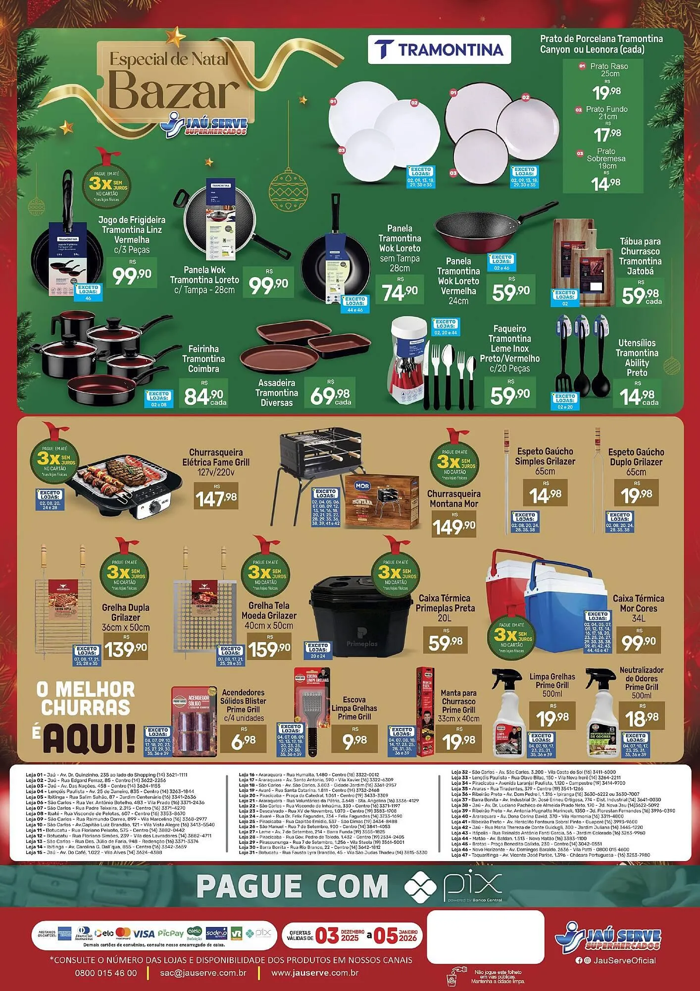 Encarte de Catálogo Supermercados Jau Serve 3 de dezembro até 5 de dezembro 2025 - Pagina 2
