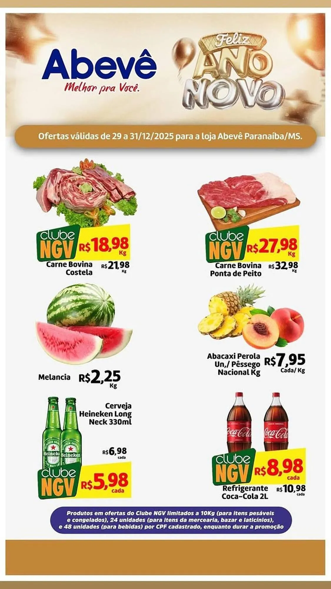 Encarte de Catálogo Abevê Supermercados 29 de dezembro até 31 de dezembro 2025 - Pagina 1
