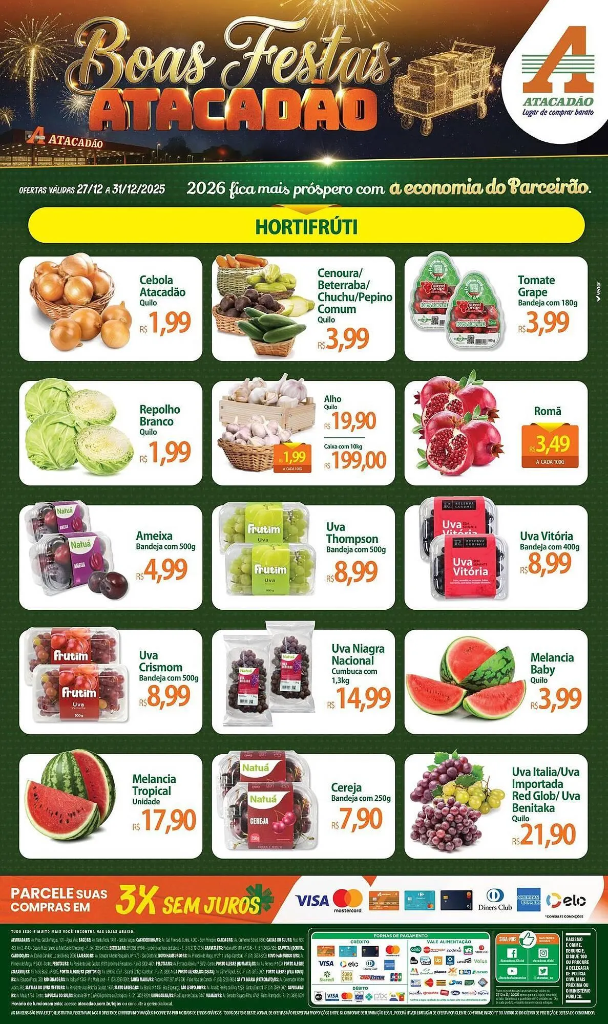 Encarte de Folheto Atacadão 30 de dezembro até 31 de dezembro 2025 - Pagina 1