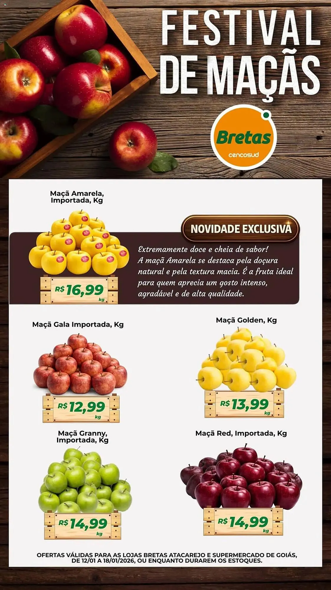 Encarte de Catálogo Supermercados Bretas 12 de janeiro até 18 de janeiro 2026 - Pagina 1