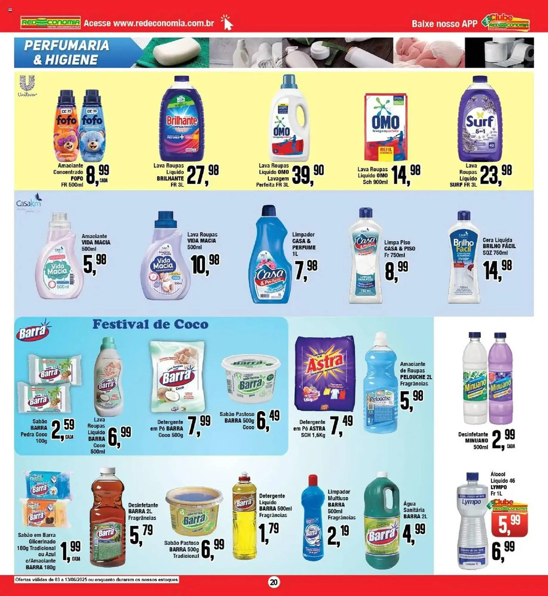 Encarte de Catálogo Redeconomia 3 de junho até 13 de junho 2025 - Pagina 20