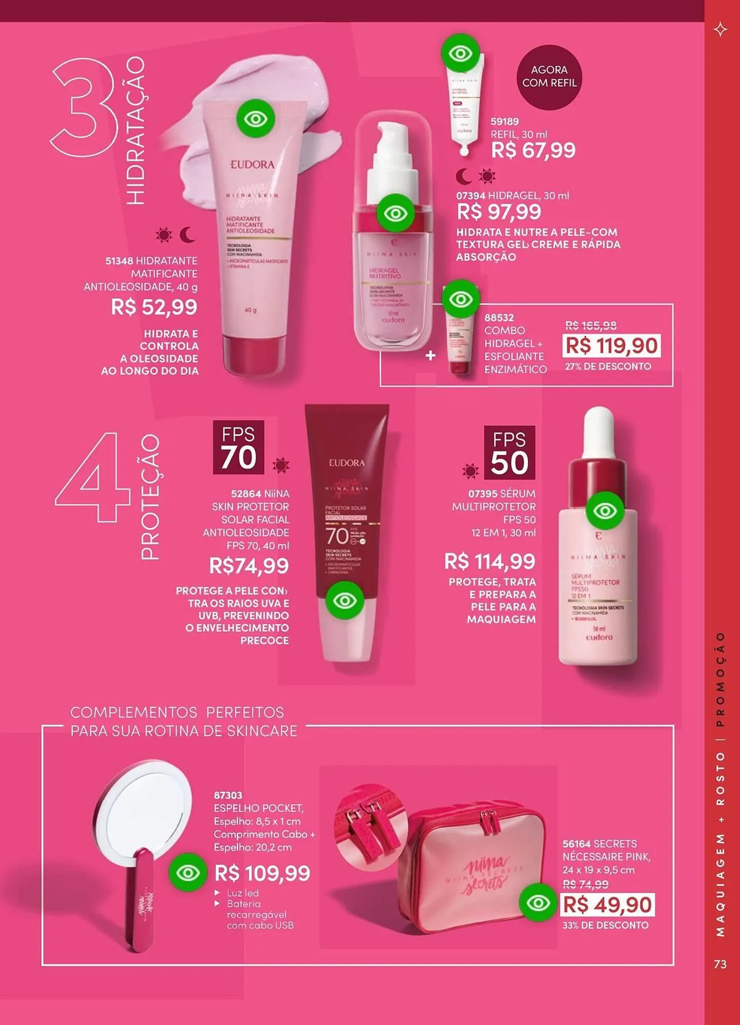 Encarte de Catálogo Eudora 23 de abril até 30 de junho 2025 - Pagina 71