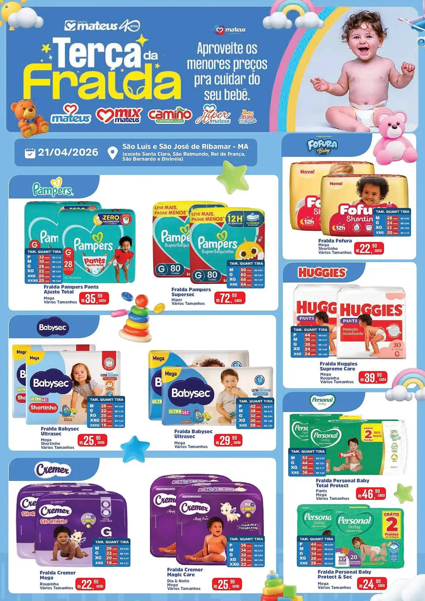 Encarte de Catálogo Supermercados Mateus 21 de abril até 21 de abril 2026 - Pagina 1