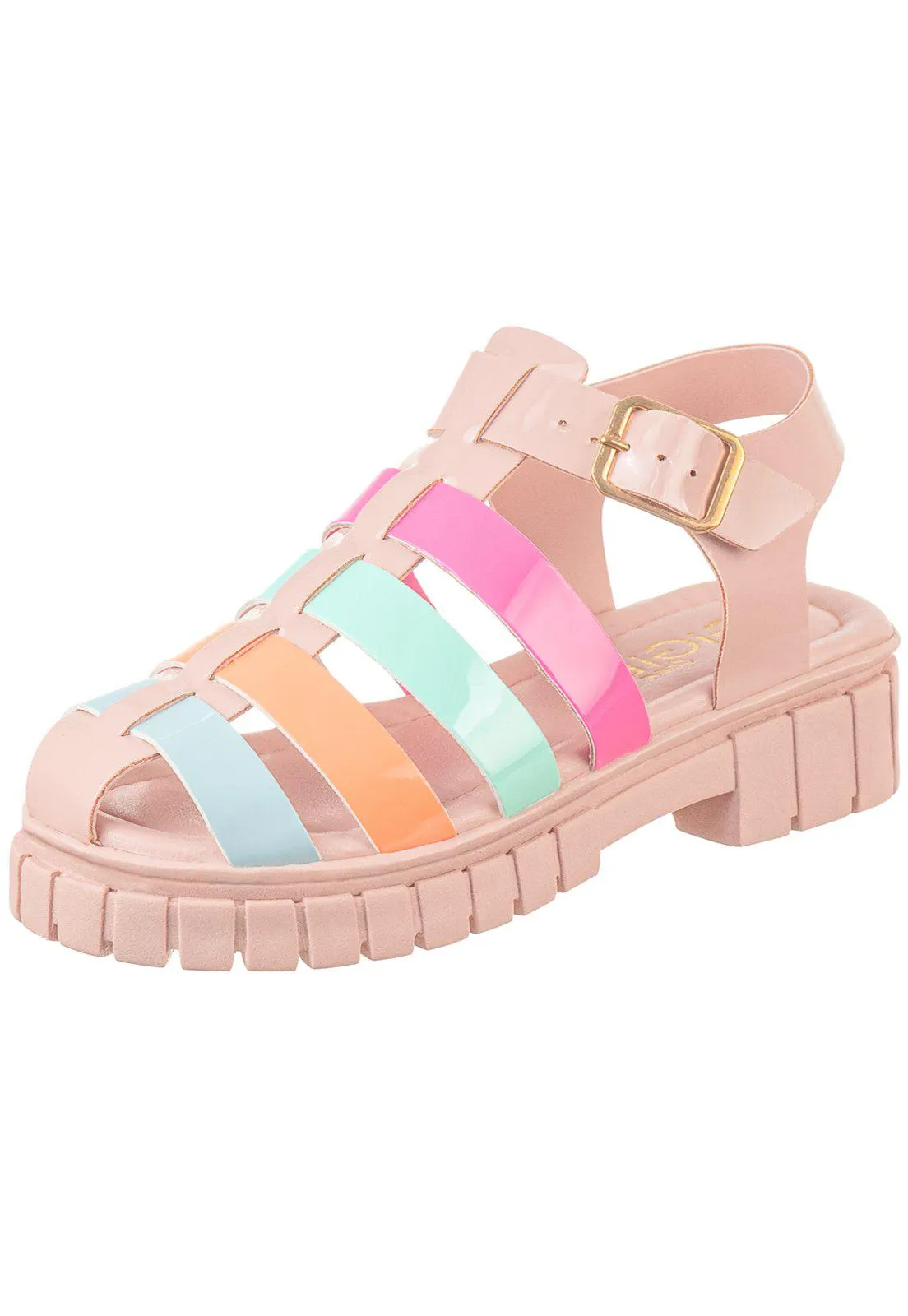 Sandália Infantil GiGiL Teen Papete Plat...