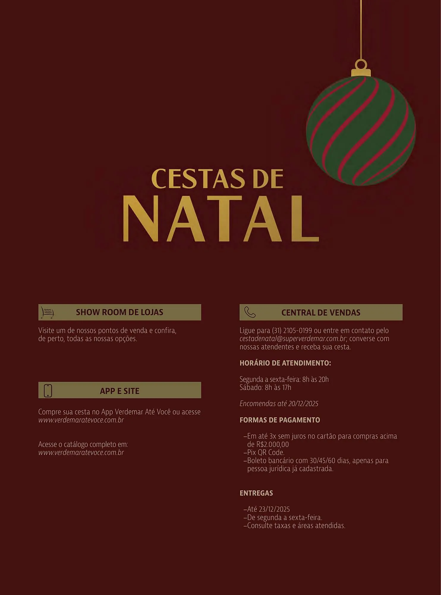 Encarte de Catálogo Verdemar Supermercado 1 de dezembro até 25 de dezembro 2025 - Pagina 3