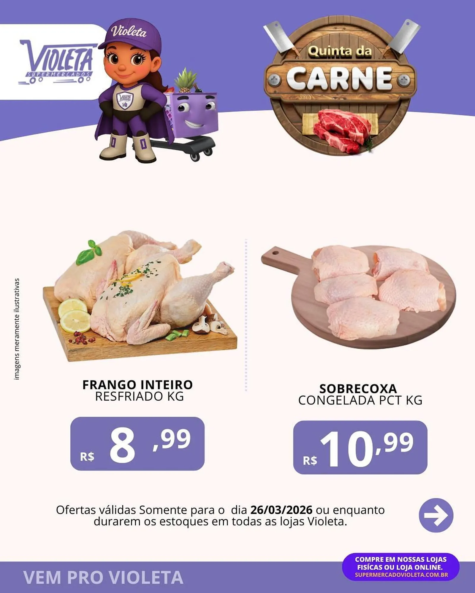 Encarte de Catálogo Violeta Supermercados 26 de março até 26 de março 2026 - Pagina 3