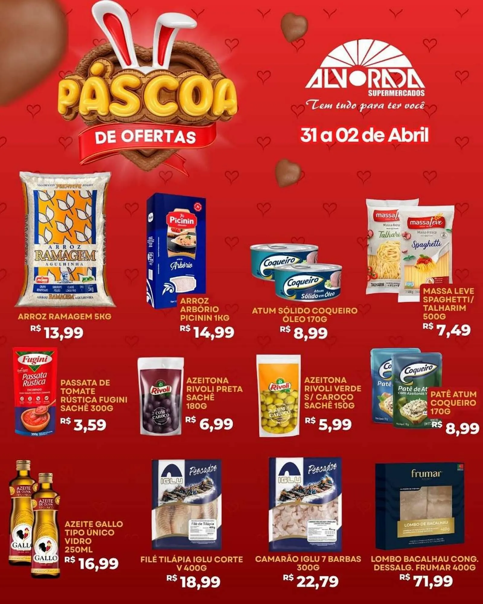 Encarte de Catálogo Alvorada Supermercados 31 de março até 2 de abril 2026 - Pagina 1
