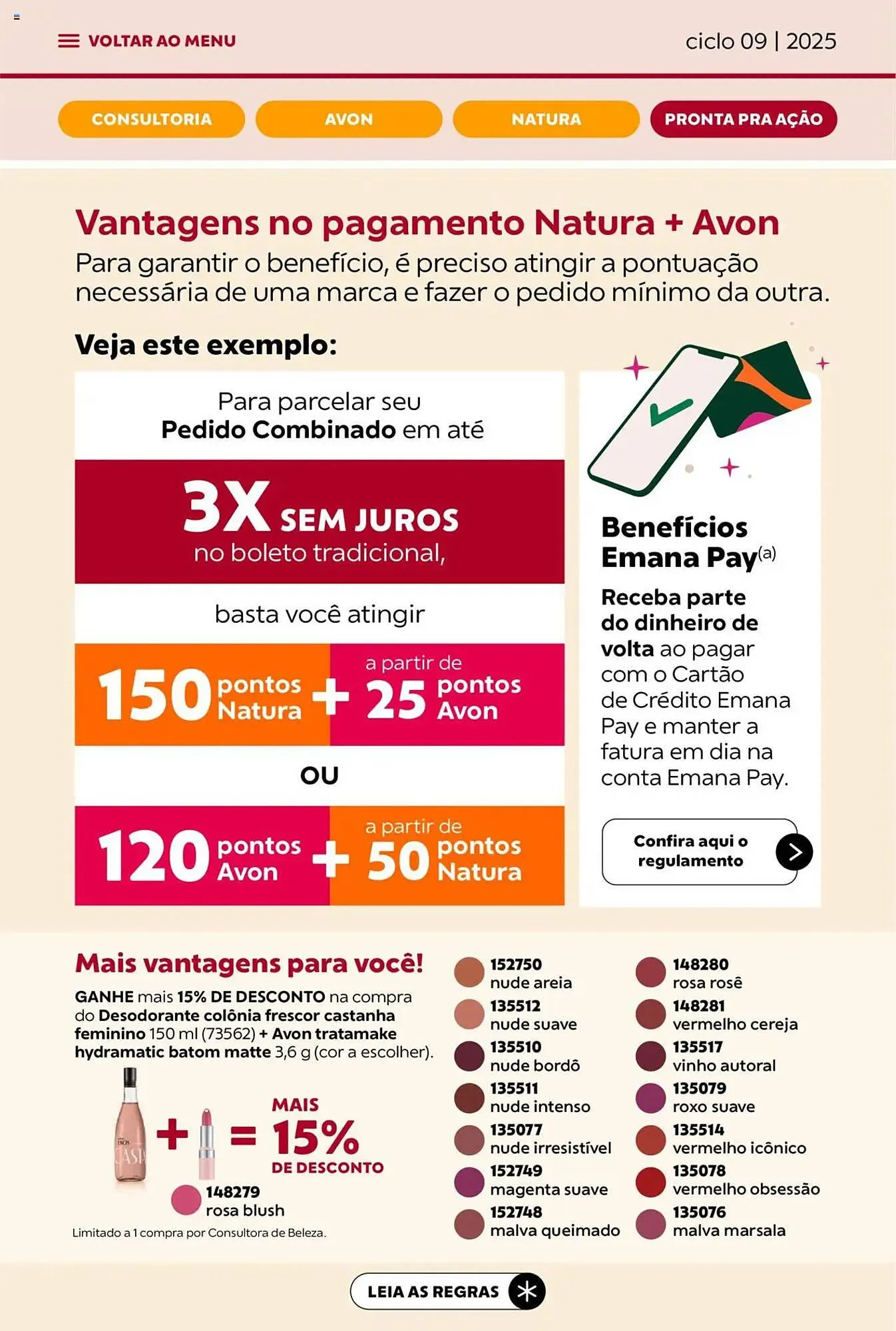 Encarte de Catálogo Avon 16 de maio até 13 de junho 2025 - Pagina 50