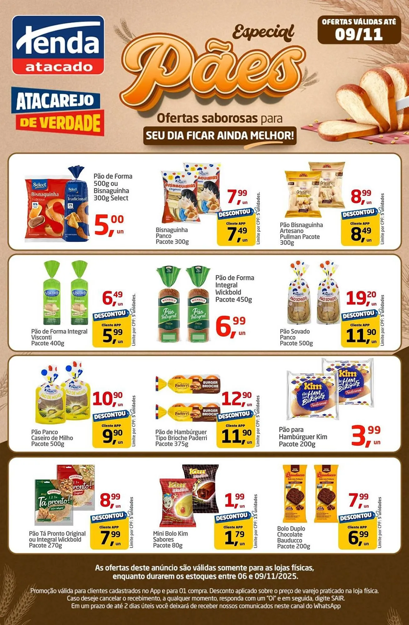 Encarte de Folheto Tenda Atacado 6 de novembro até 9 de novembro 2025 - Pagina 1