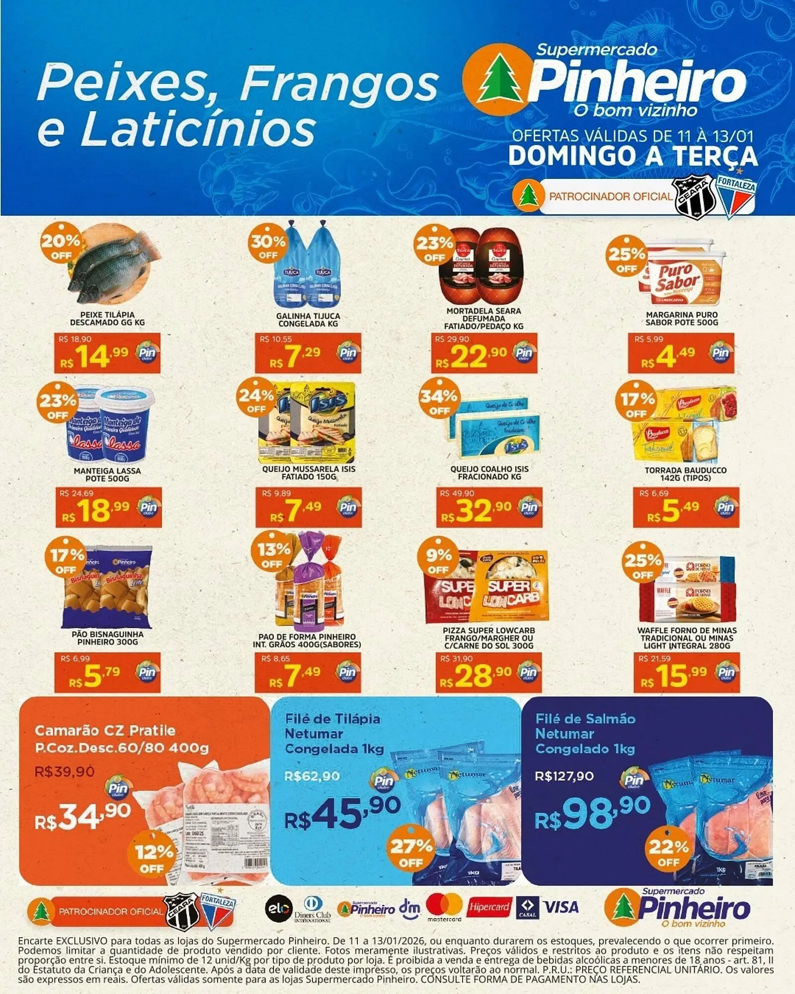 Encarte de Encarte Pinheiro Supermercado 11 de janeiro até 13 de janeiro 2026 - Pagina 3