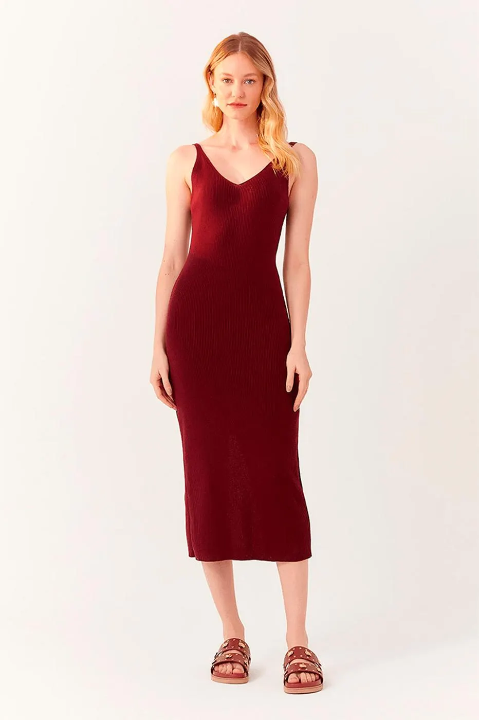 Vestido Tricot Fenda