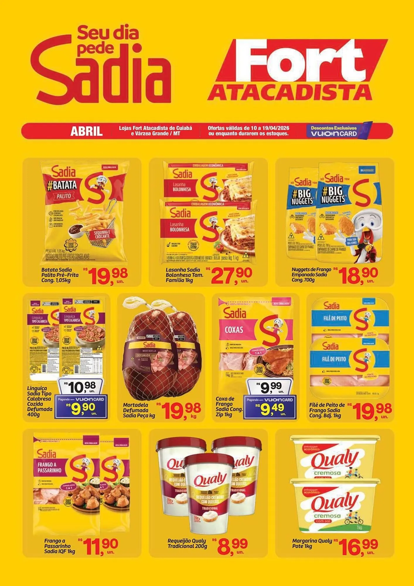 Encarte de Tabloide Fort Atacadista 10 de abril até 19 de abril 2026 - Pagina 1