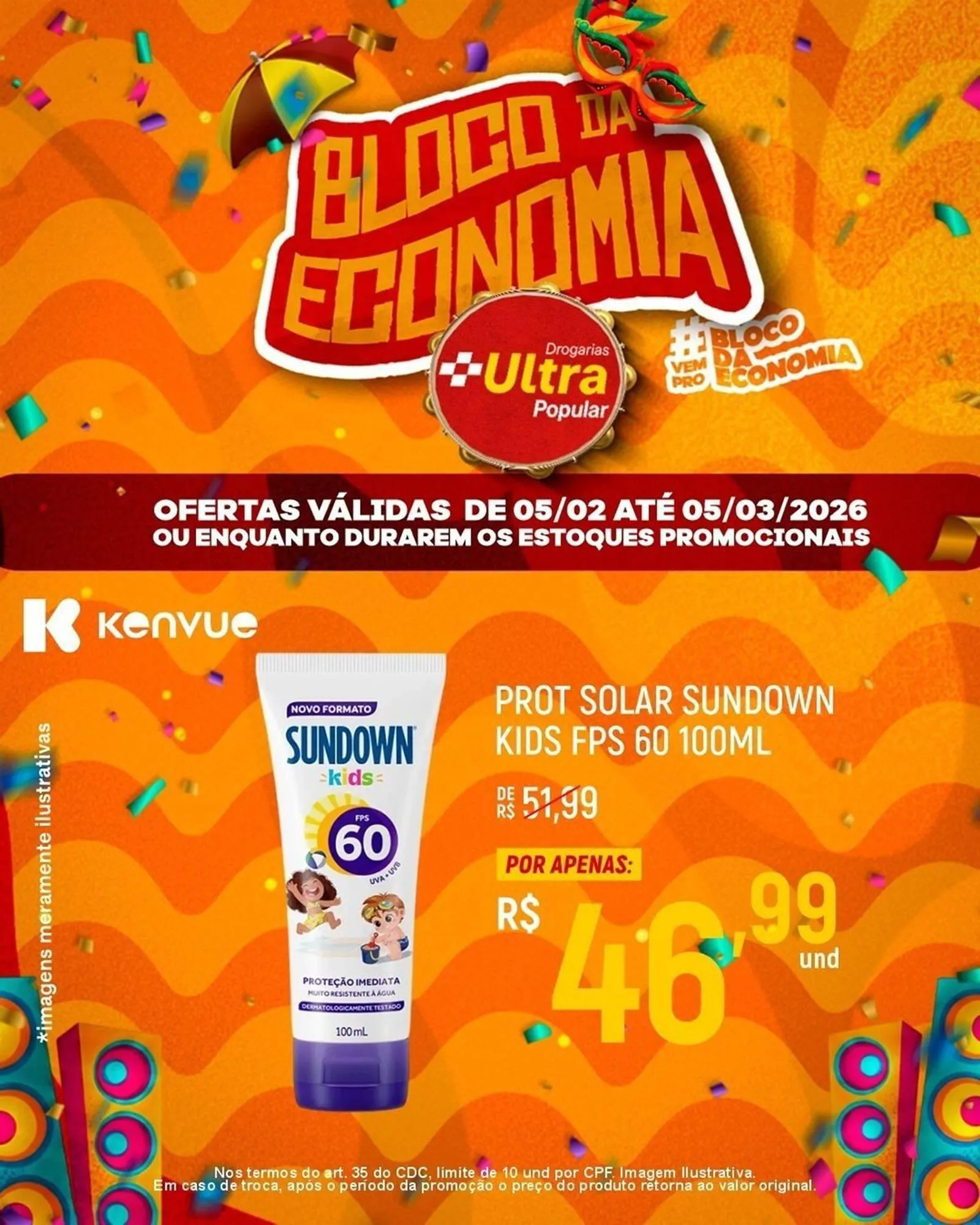 Encarte de Catálogo Drogarias Ultra Popular 5 de fevereiro até 5 de março 2026 - Pagina 3