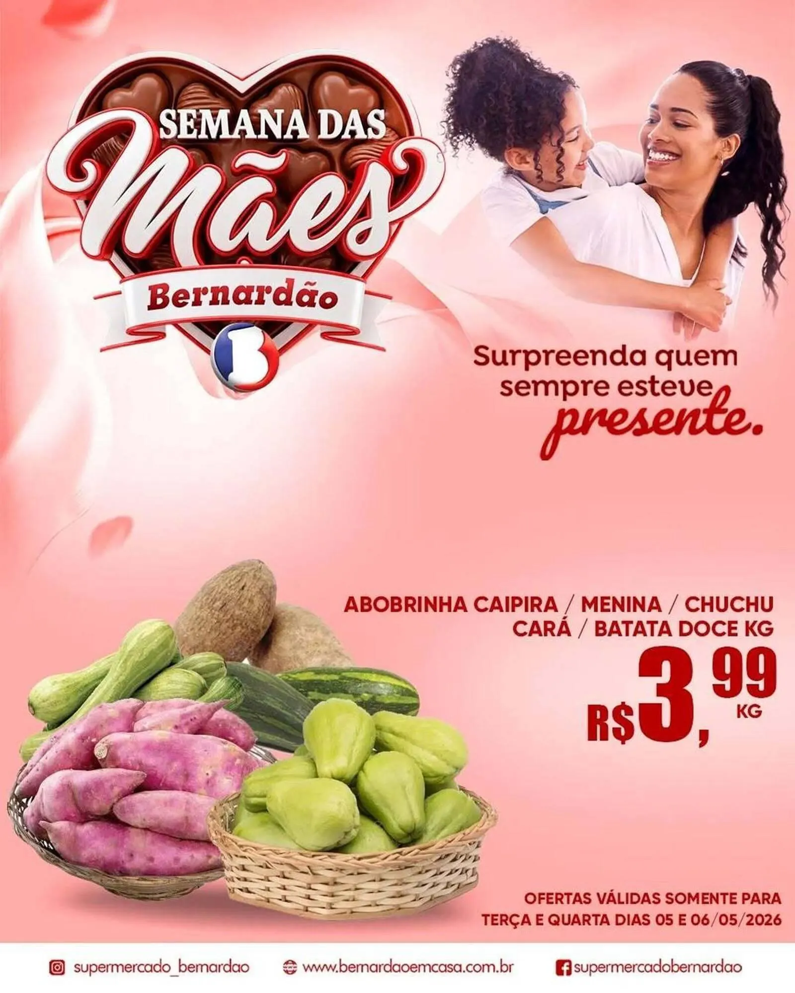 Encarte de Catálogo Supermercado Bernardão 5 de maio até 6 de maio 2026 - Pagina 1