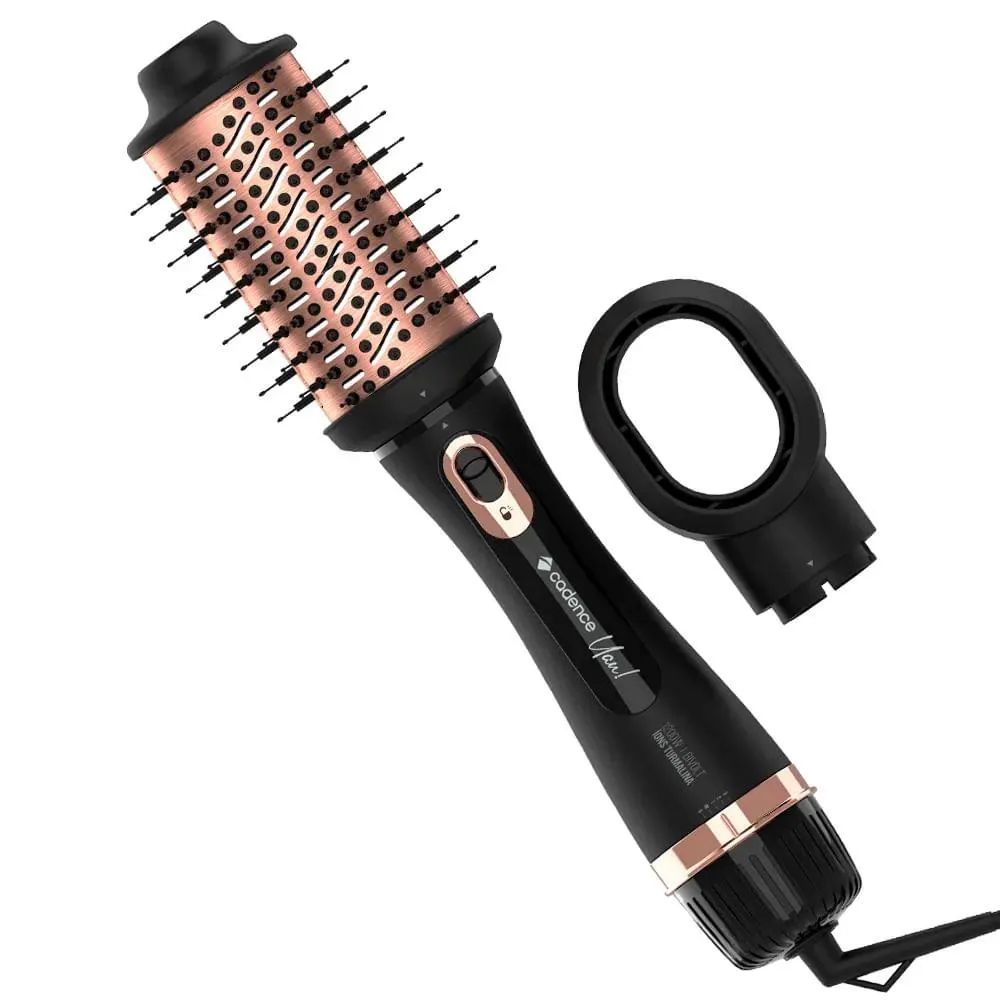 Escova Secadora de Cabelo Uau com Bocal Secador 4 em 1 Preto Bivolt ESC800BIV - Cadence