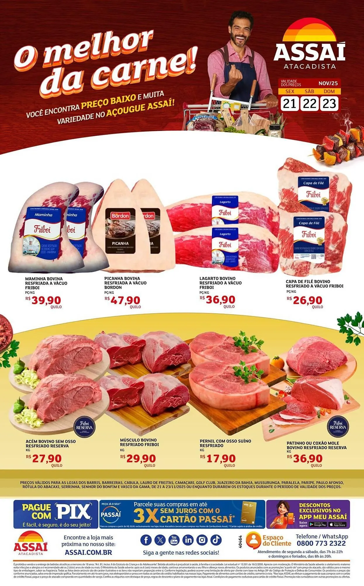 Encarte de Encarte Assaí Atacadista 21 de novembro até 23 de novembro 2025 - Pagina 1