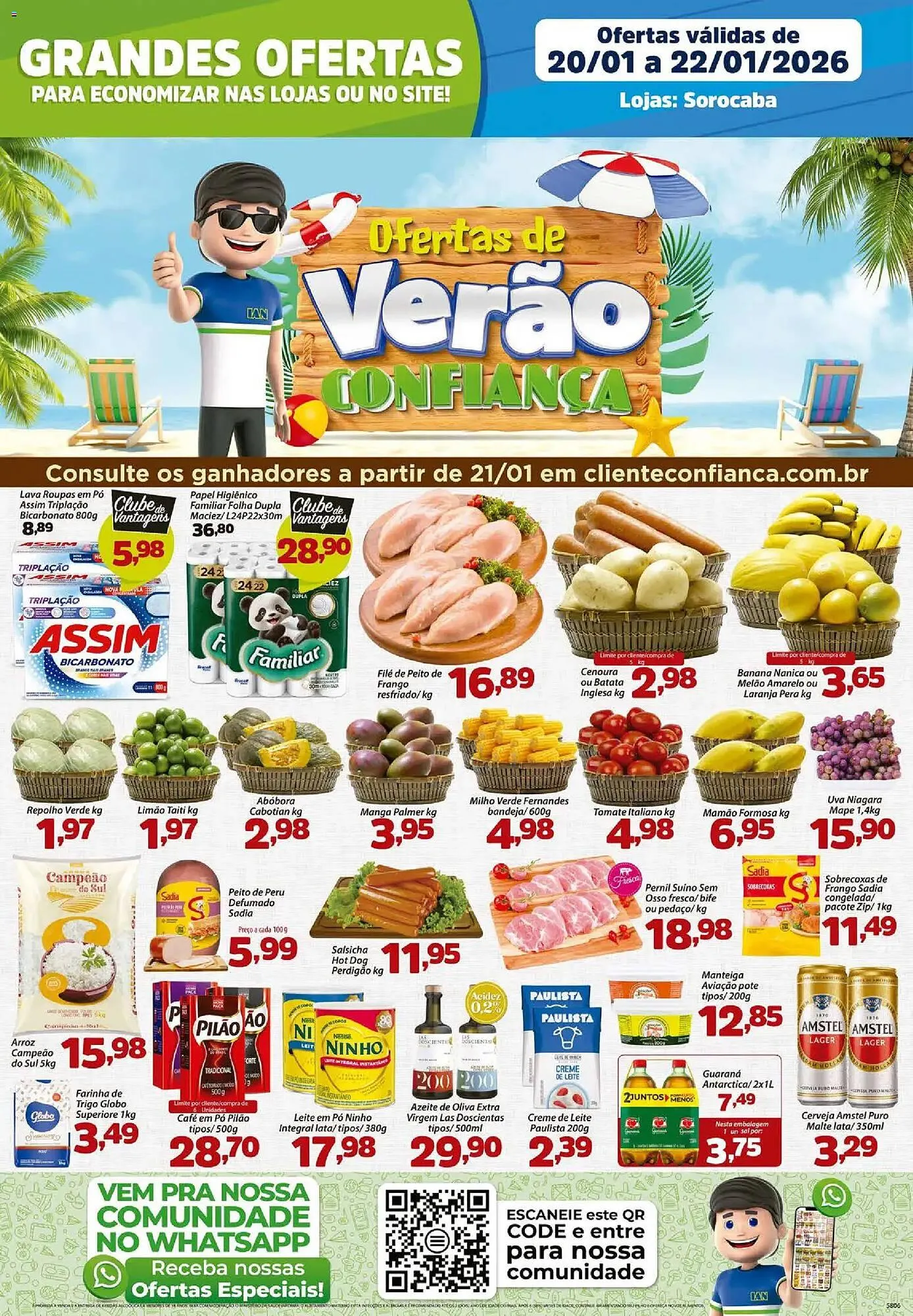 Encarte de Catálogo Confiança Supermercados 20 de janeiro até 22 de janeiro 2026 - Pagina 1
