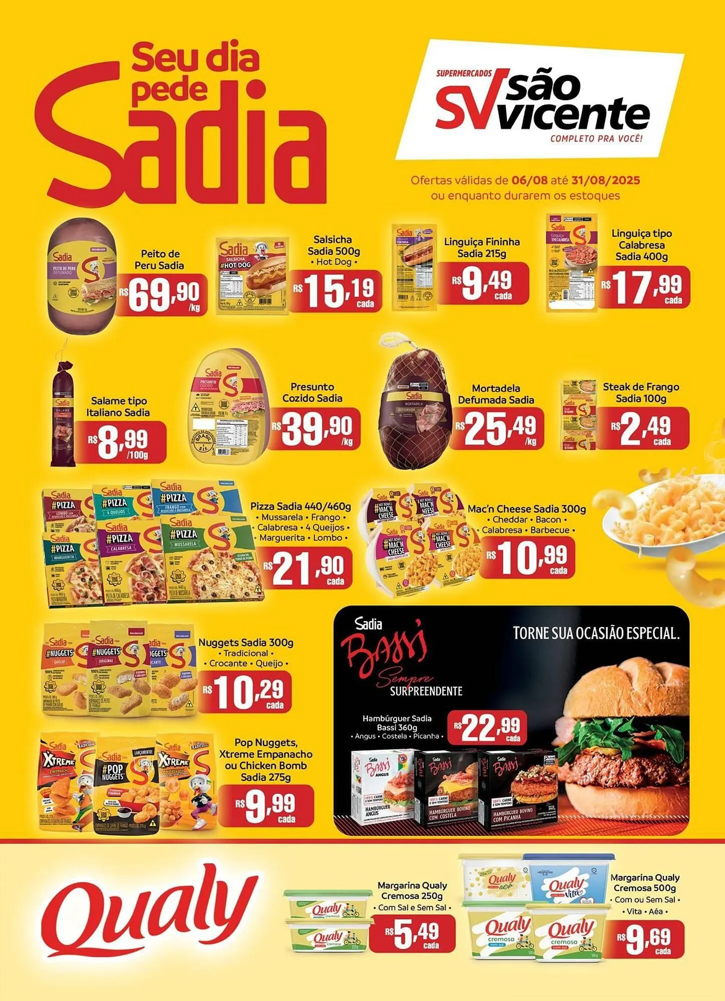 Encarte de Catálogo Supermercados São Vicente 6 de agosto até 31 de agosto 2025 - Pagina 1