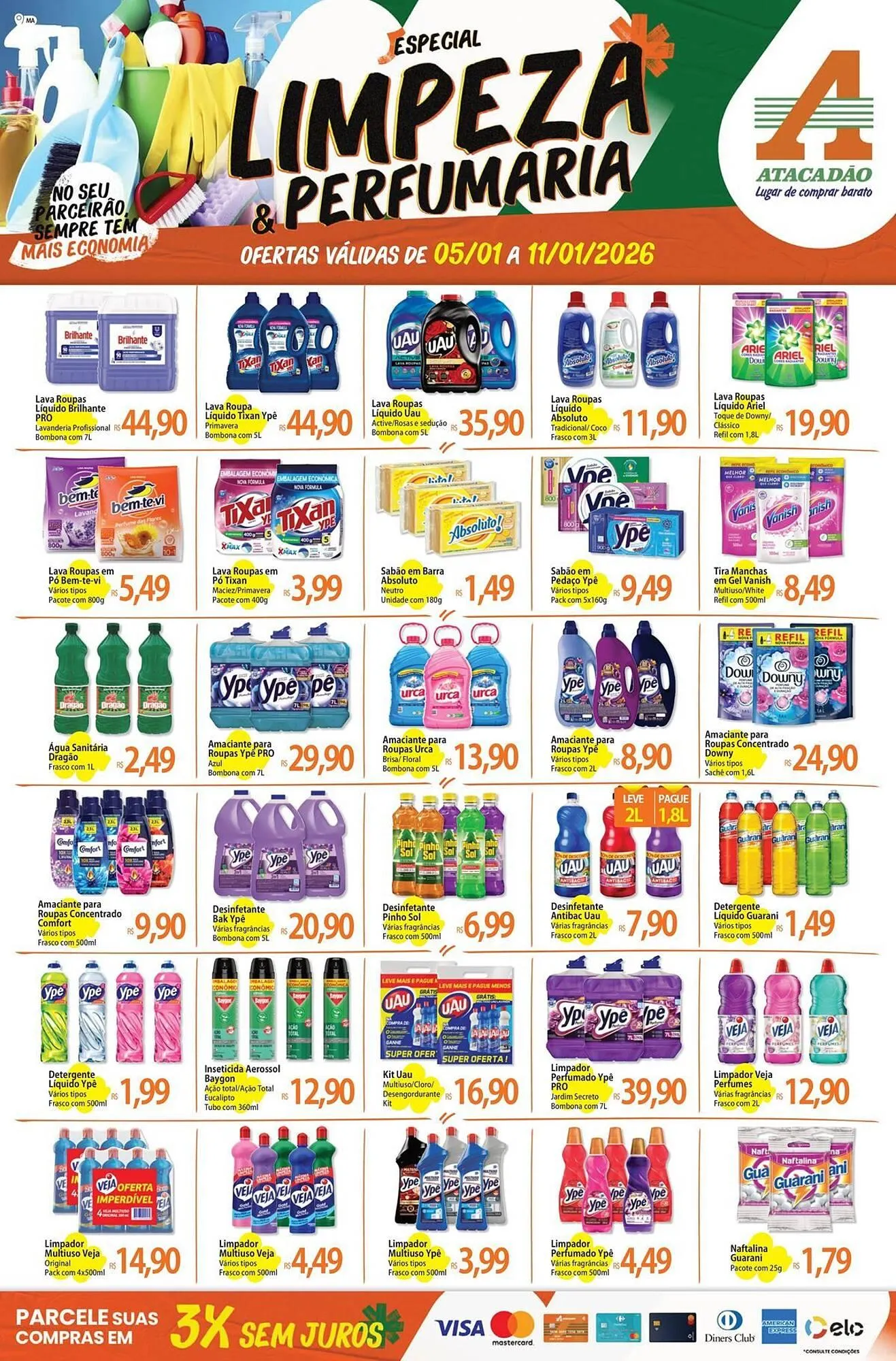 Encarte de Folheto Atacadão 6 de janeiro até 11 de janeiro 2026 - Pagina 1