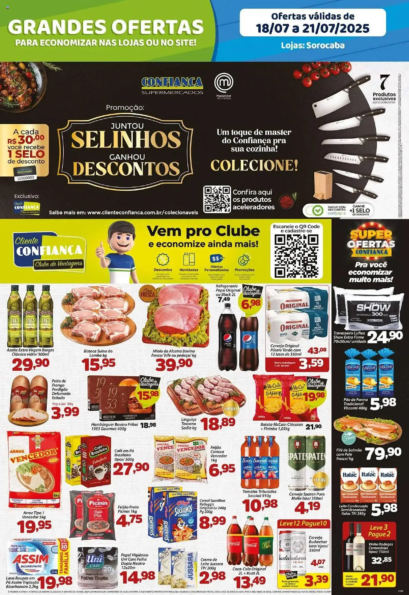 Encarte de Catálogo Confiança Supermercados 18 de julho até 21 de julho 2025 - Pagina 1