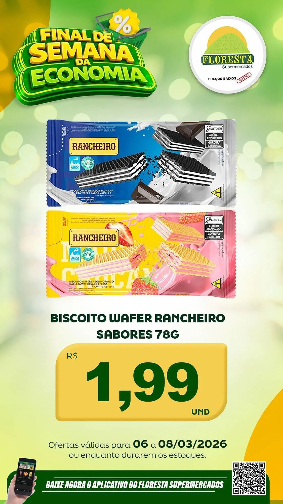Encarte de Catálogo Floresta Supermercados 6 de março até 8 de março 2026 - Pagina 22