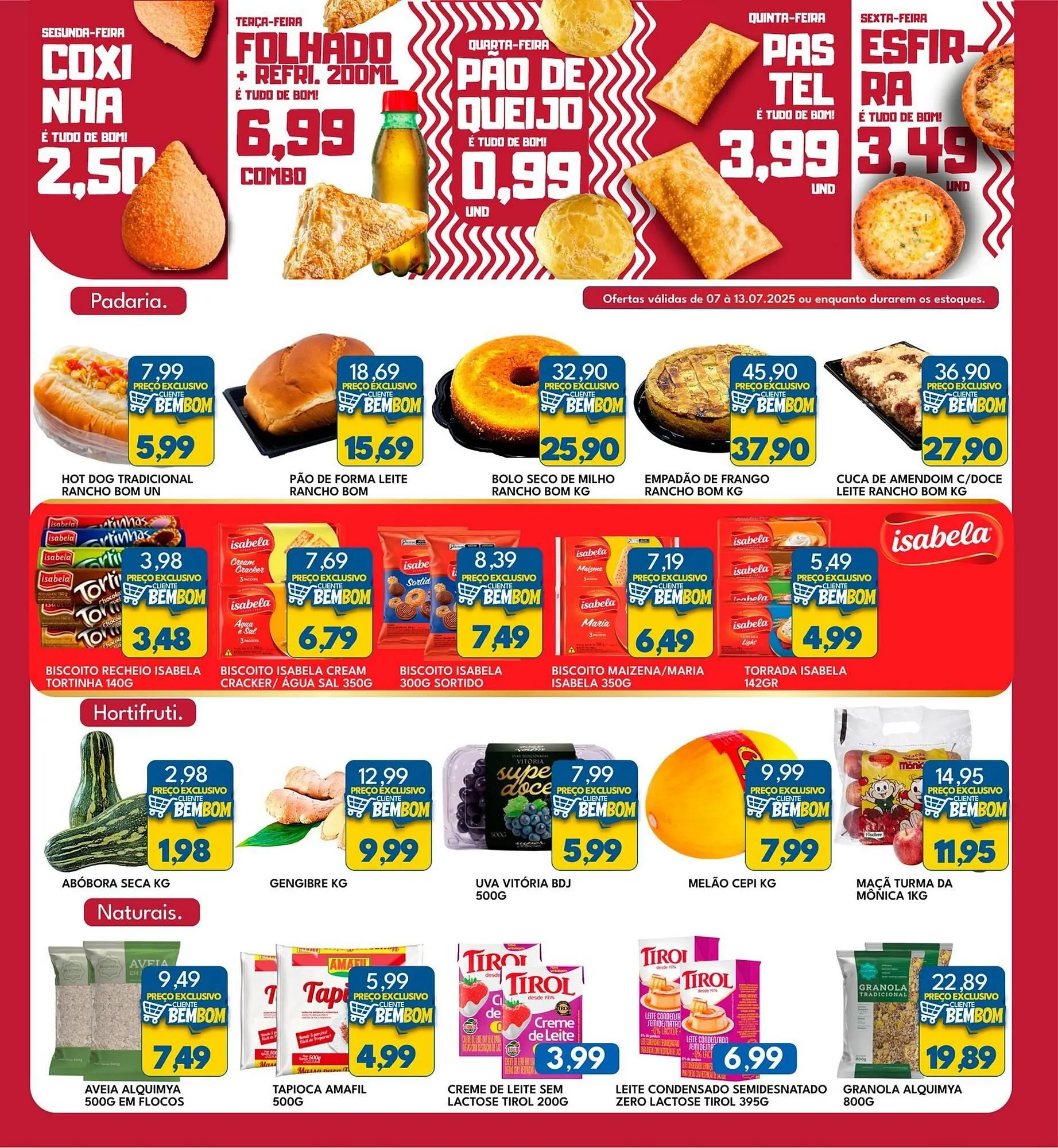 Encarte de Catálogo Rancho Bom Supermercados 7 de julho até 13 de julho 2025 - Pagina 4