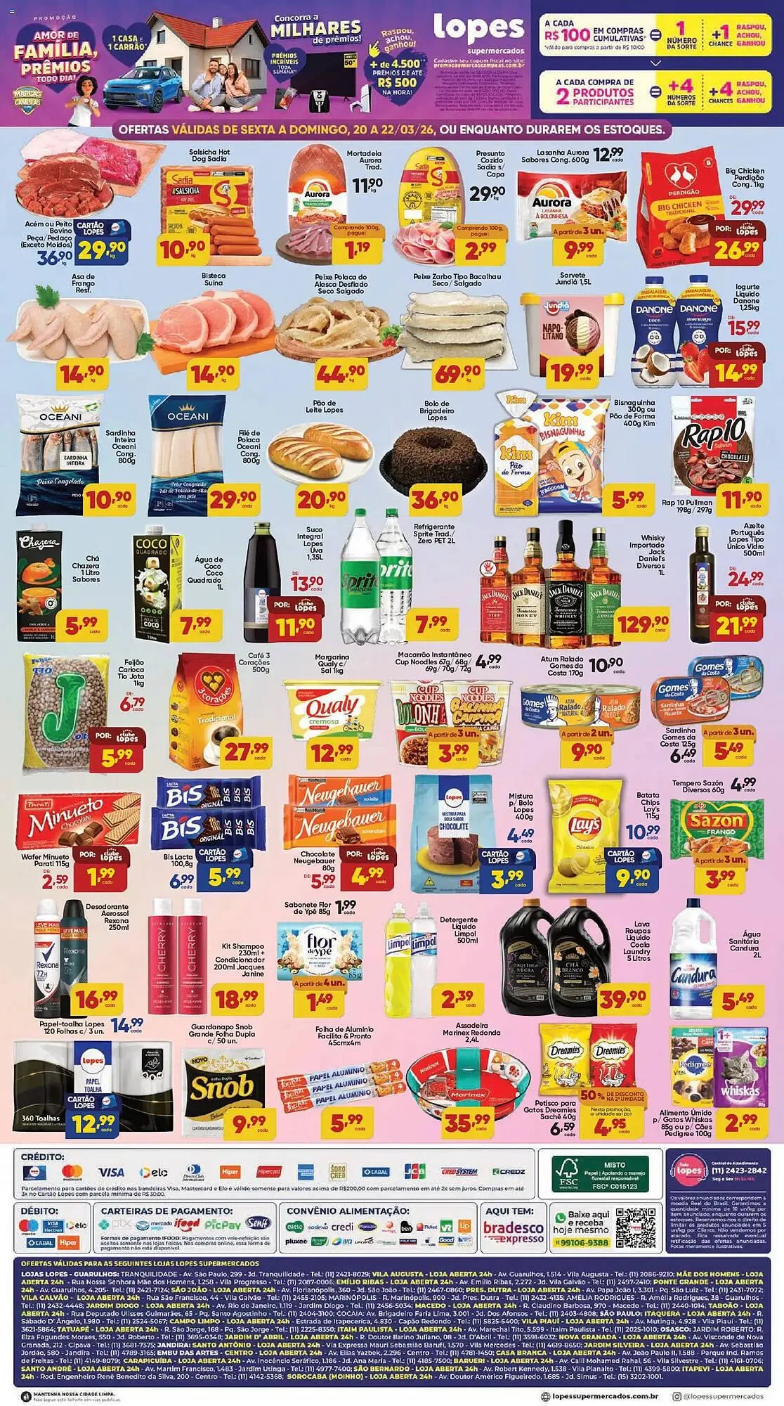 Encarte de Folheto Lopes Supermercados 20 de março até 22 de março 2026 - Pagina 2