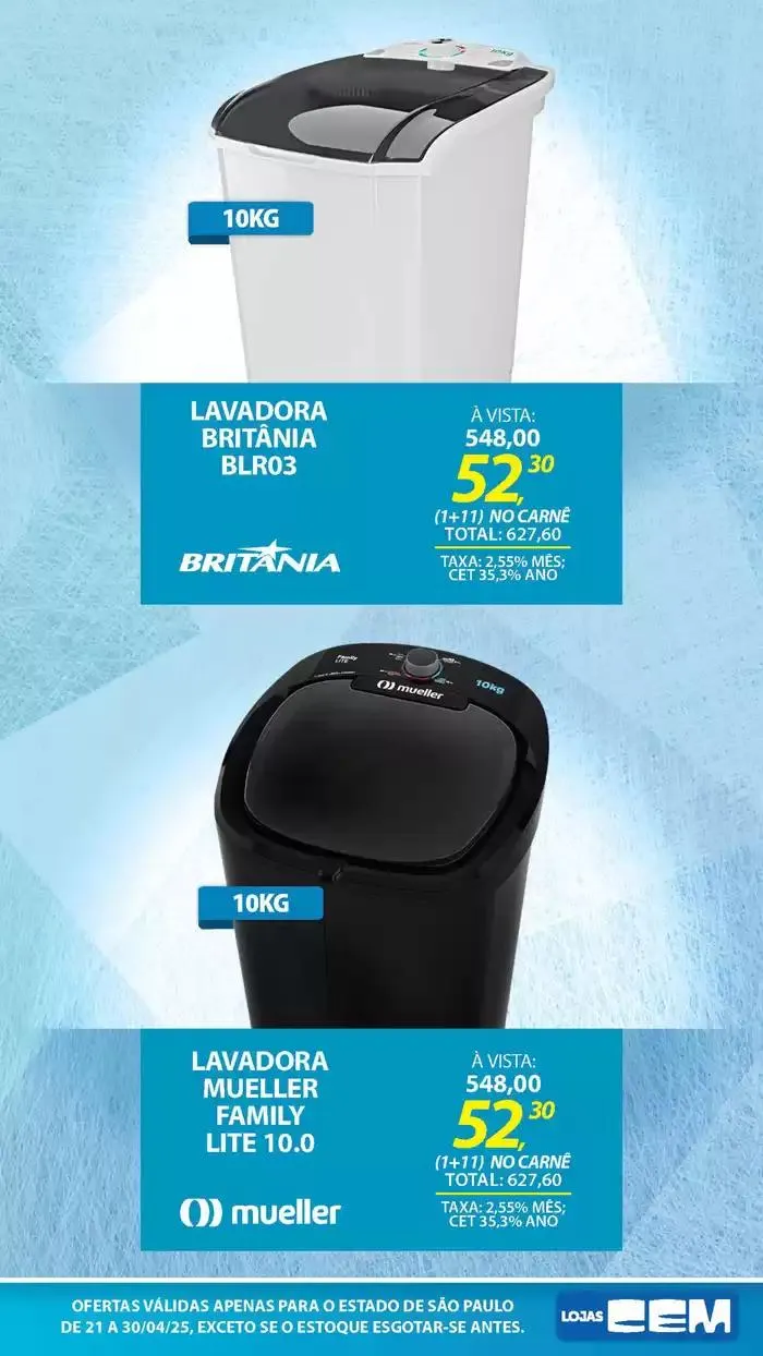 Encarte de Encarte Lojas Cem 18 de abril até 30 de abril 2025 - Pagina 22