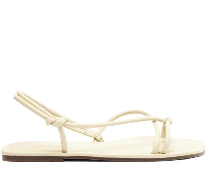 Sandália Rasteira Nude Nó Essencial